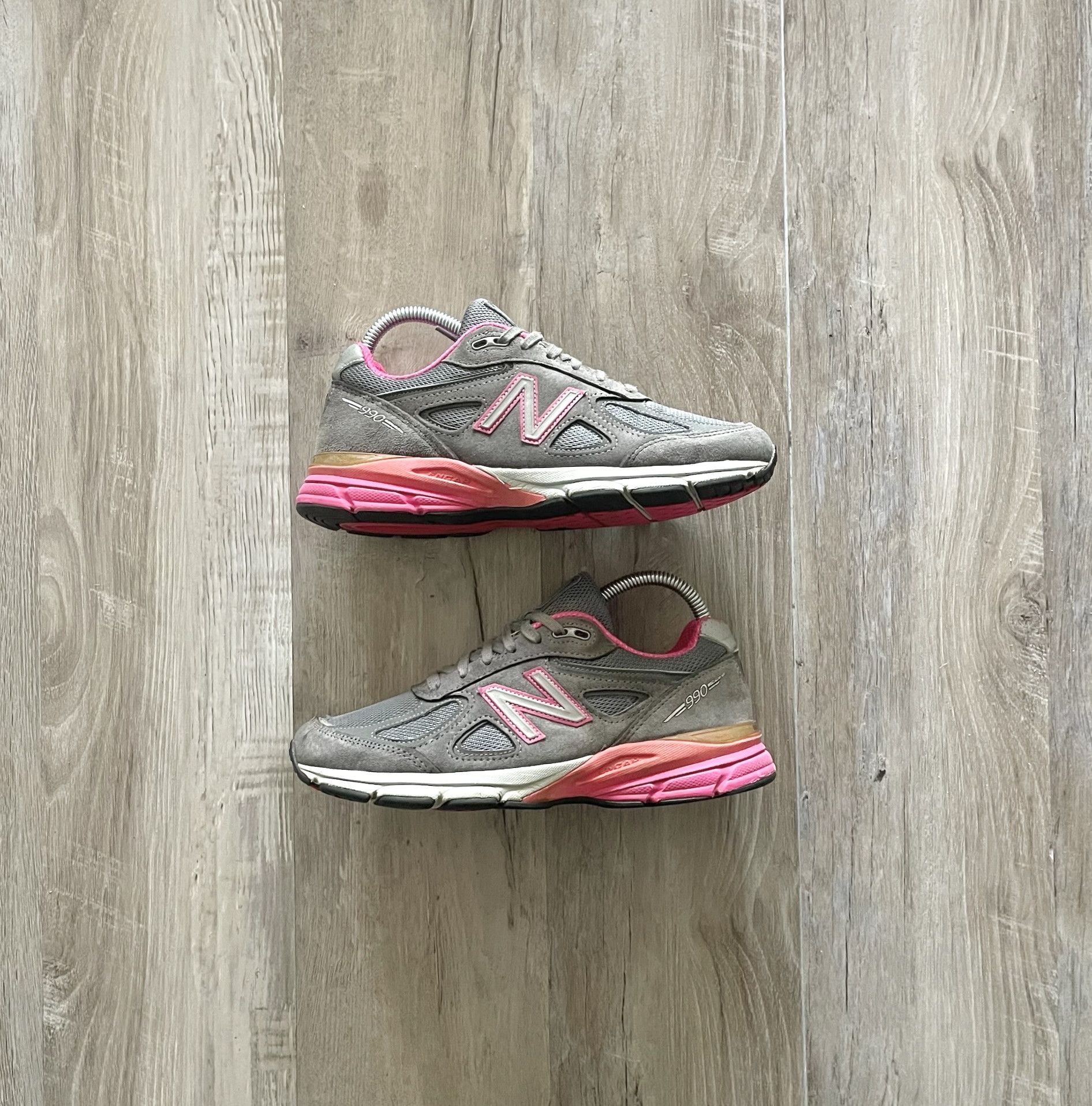 New Balance NEW BALANCE VINTAGE 990v4 MiUSA Grey Pink 6M Grailed