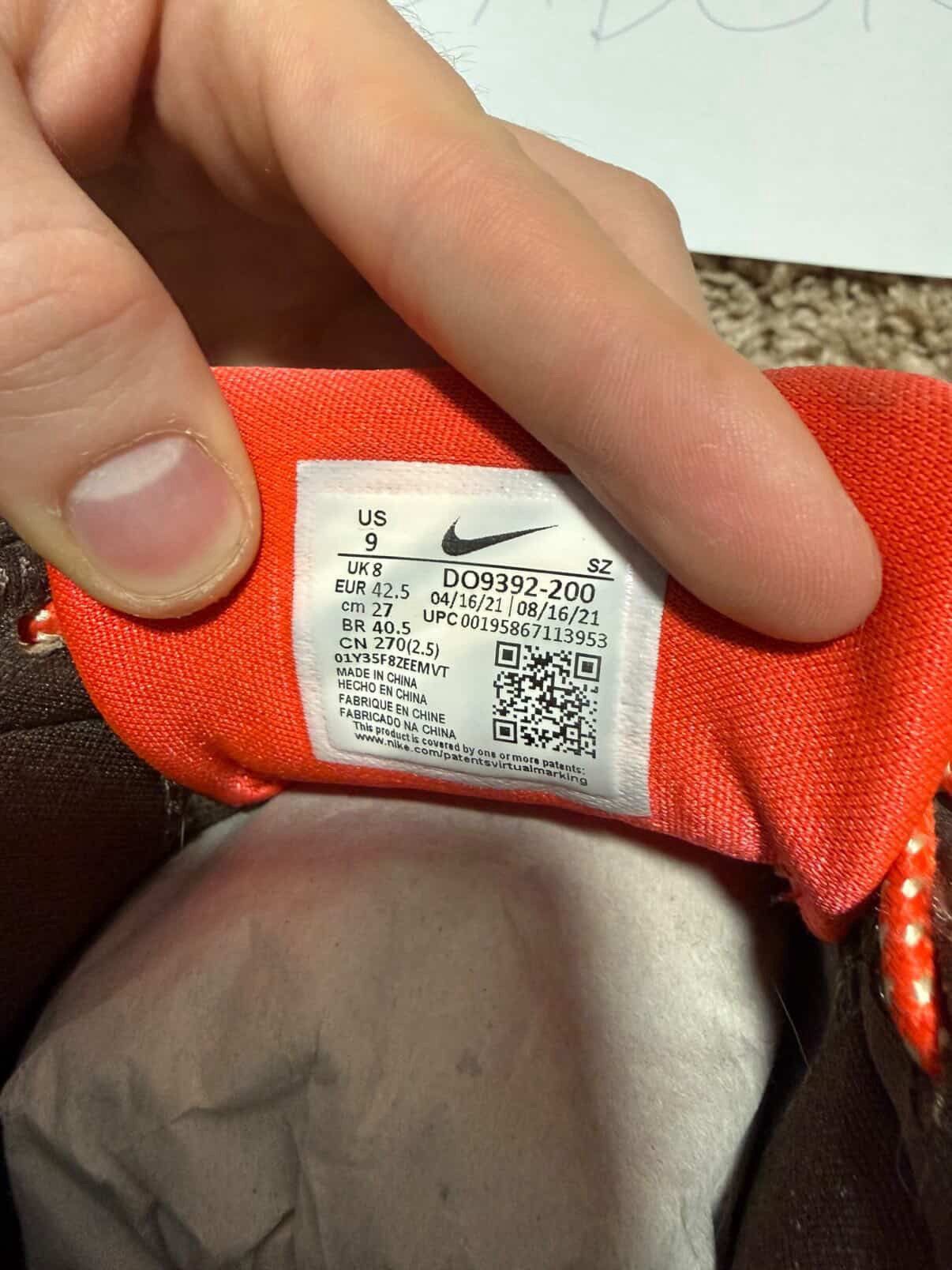 Nike × Travis Scott Nike x Cactus Jack, Air Max 1 Baroque Brown Size US 9 / EU 42 - 6 Thumbnail