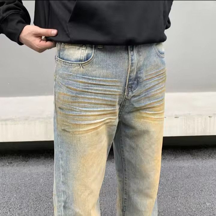 Japanese Brand × Jean Vintage Wash Stylish Straight Jeans Size US 32 / EU 48 - 3 Thumbnail