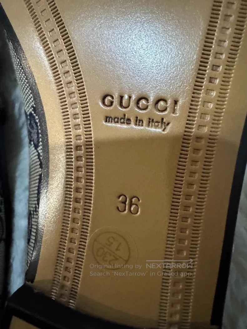 Gucci Guicci All-over Printed Women's Loafers Leather Shoes Size US 5.5 / IT 35.5 - 5 Thumbnail