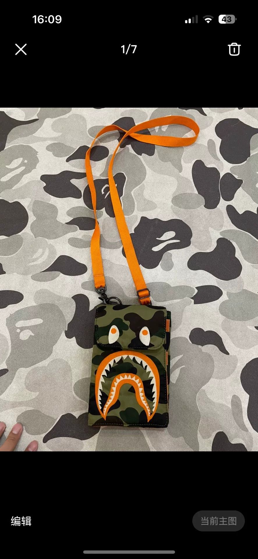 Bape Bape Porter Shark Crossbody Bag Size ONE SIZE - 1 Thumbnail