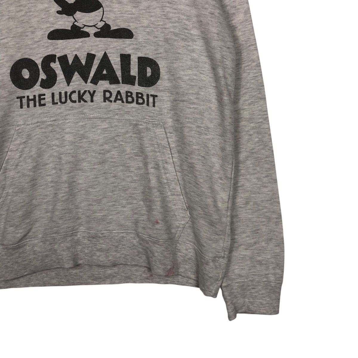 Disney 📌Vintage Hoodie Pull Over Oswald The Lucky Rabbit Big Logo Size US L / EU 52-54 / 3 - 6 Thumbnail