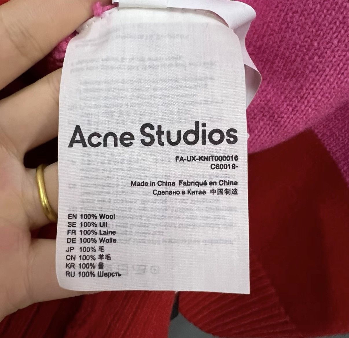Acne Studios Acne Studios Color-block Emoji Logo Embroidered Sweater J41 Size M / US 6-8 / IT 42-44 - 5 Thumbnail