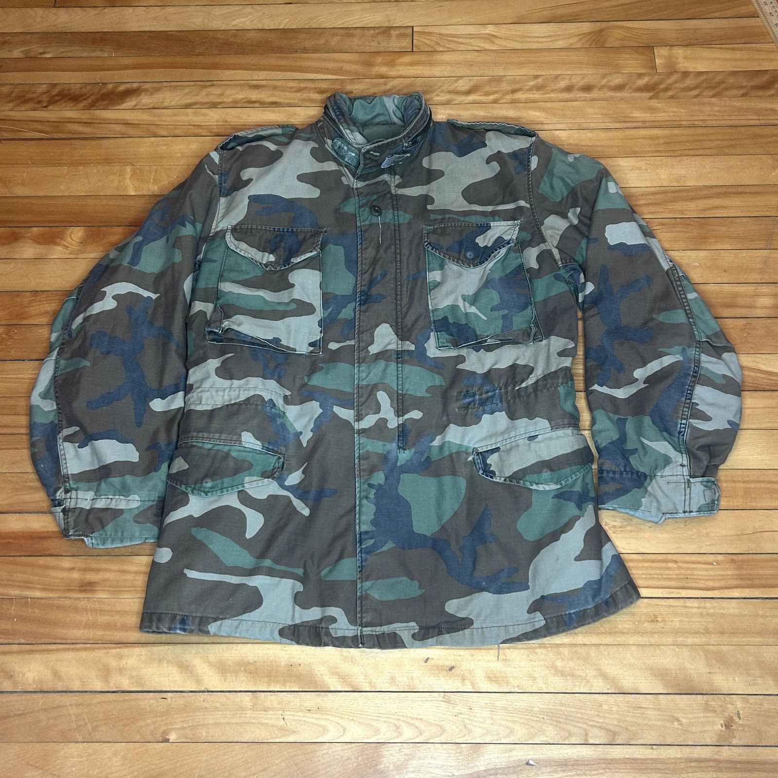Vintage Vintage Camo Military jacket Size US L / EU 52-54 / 3 - 2 Thumbnail
