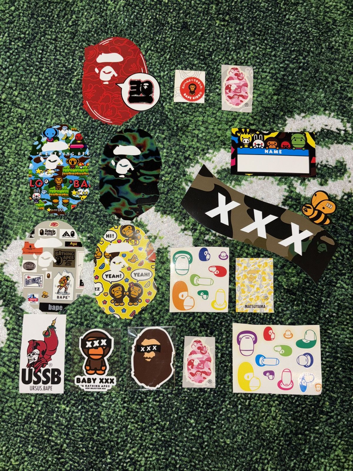 Bape BAPE Sticker Pack - x34 Pack | Grailed