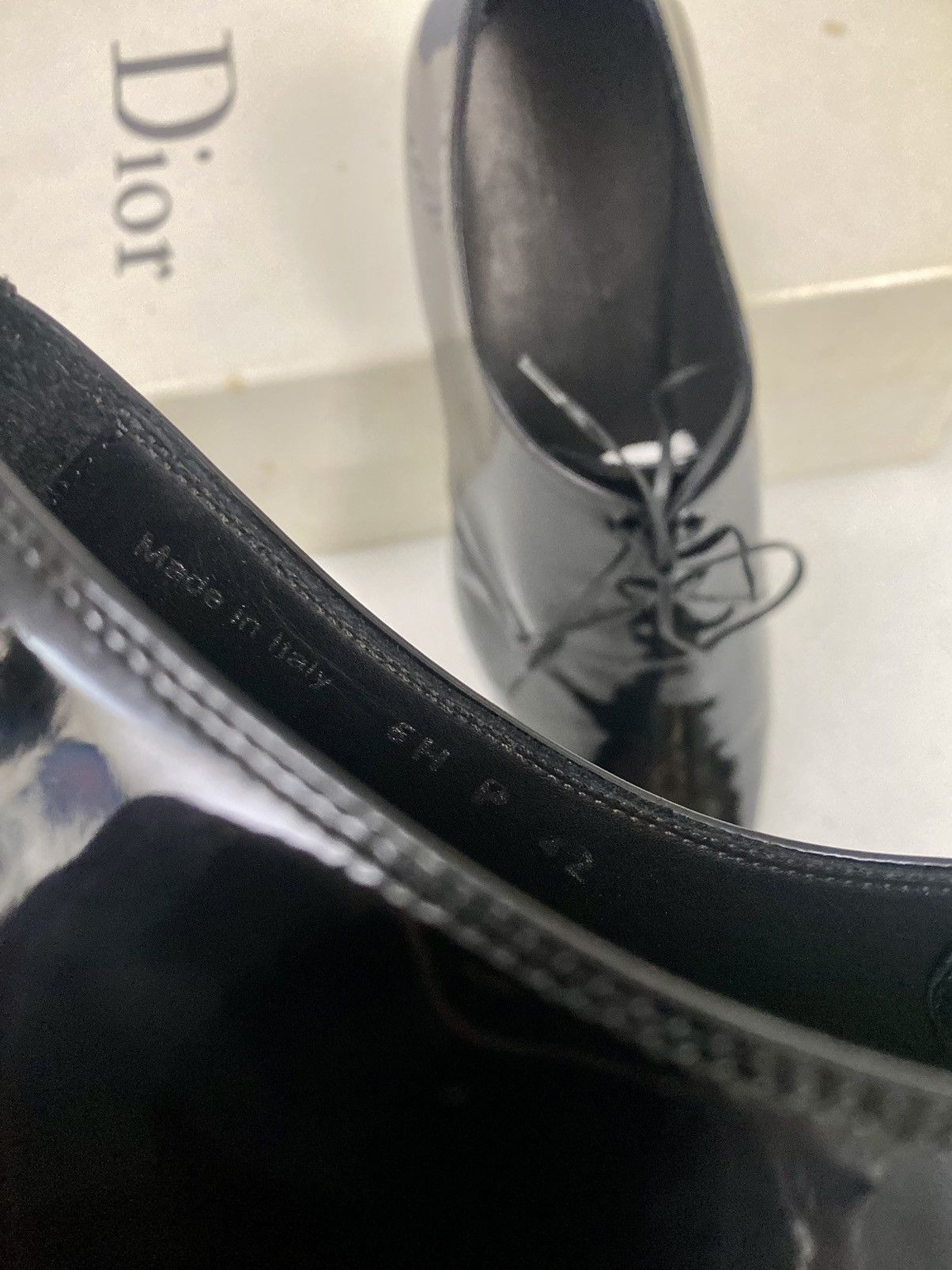 Dior Dior 🇮🇹 Black Patent Calfskin Derby Défilé Show Derby 9 New Size US 9 / EU 42 - 16 Thumbnail