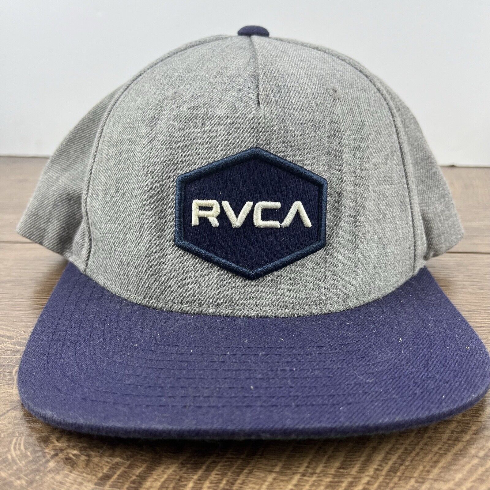 RVCA RVCA Hat RVCA Gray Snapback Hat Gray Adjustable Hat Adult Fi Size ONE SIZE - 3 Thumbnail