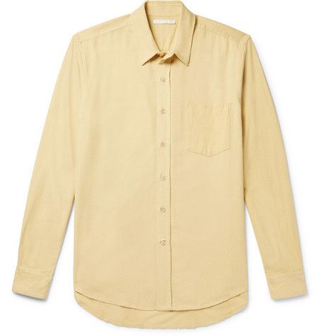 Our Legacy 48/M Fade Yellow Silk Shirt 100 Silk Grailed