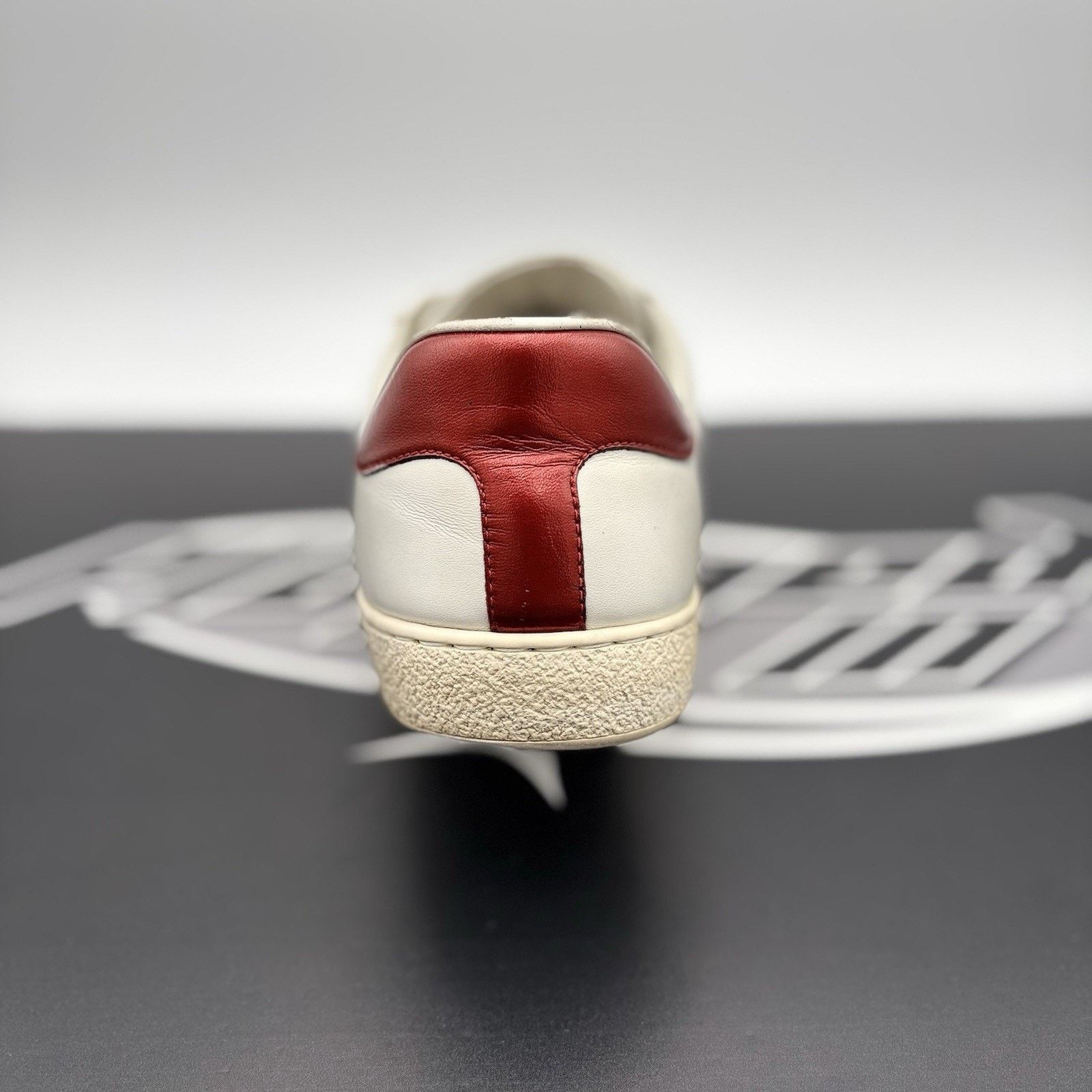 Gucci Size 9 G (9.5 US) - Gucci Ace Leather With Strap ' White ' Size US 9.5 / EU 42-43 - 12 Thumbnail
