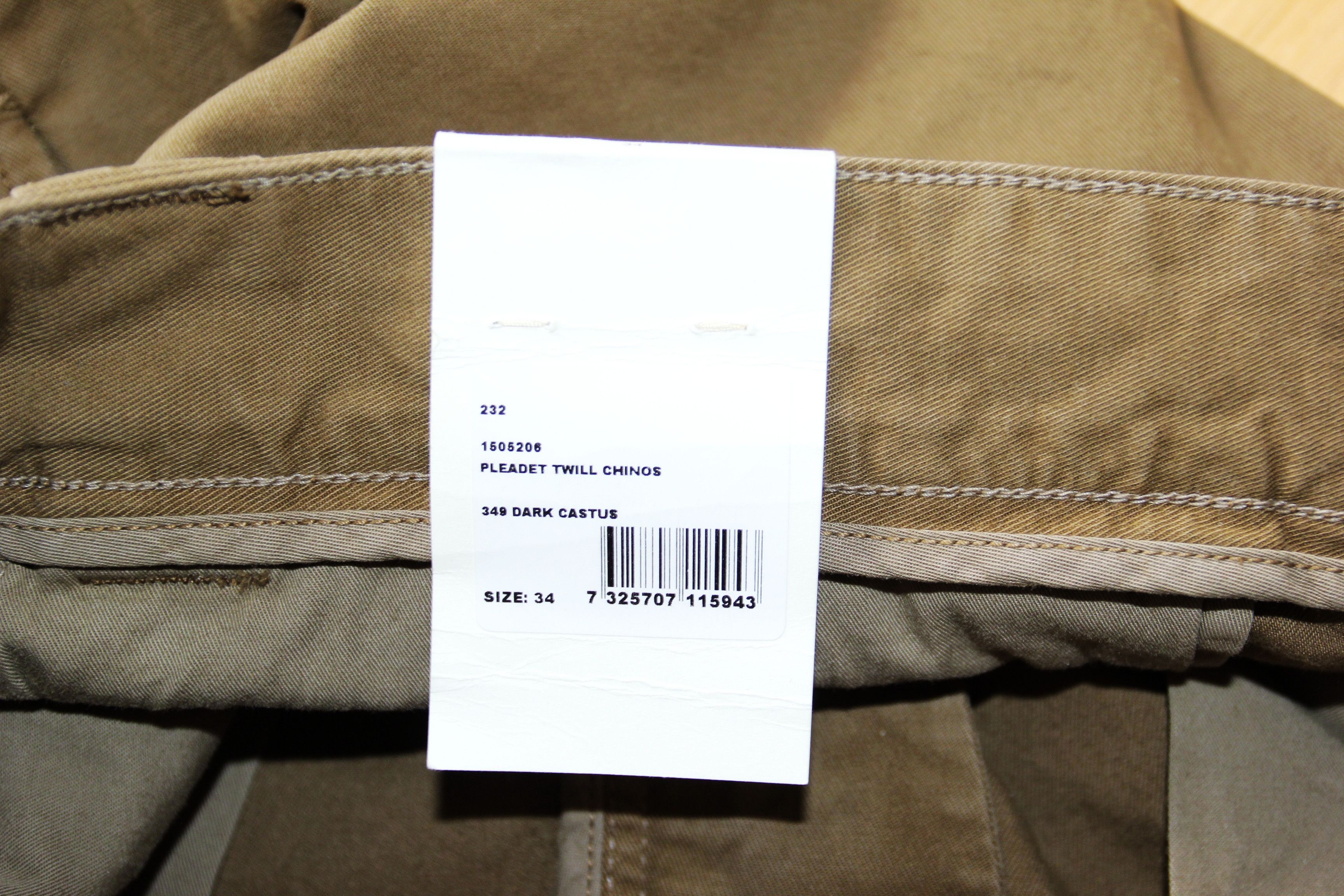 Gant BNWT AW23 GANT PLEATED TWILL CHINO PANTS 34 Size US 34 / EU 50 - 8 Thumbnail