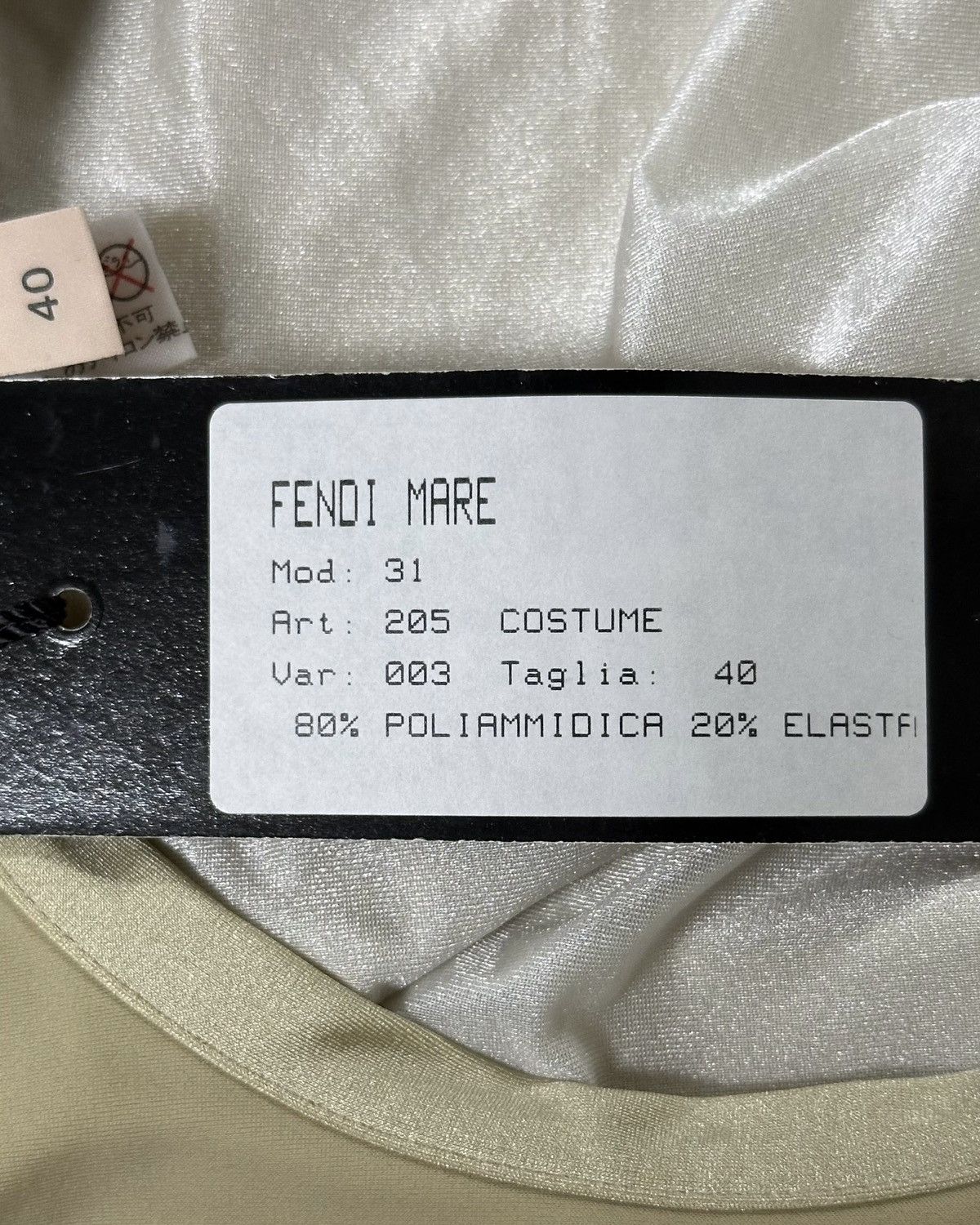 Fendi FENDI Vintage FF Logo Swimsuit Size S / US 4 / IT 40 - 5 Thumbnail