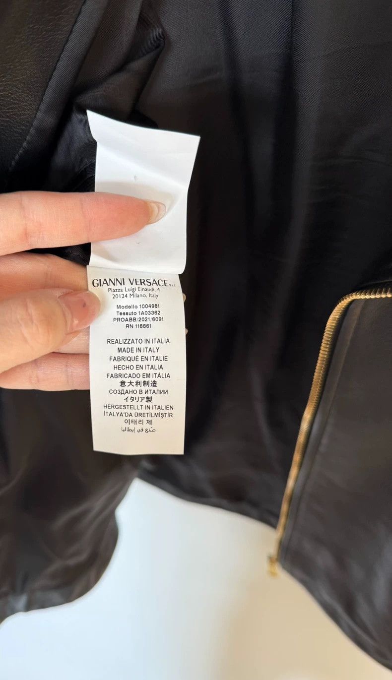 Versace Versace Medusa zip-zip biker leather jacket Size US L / EU 52-54 / 3 - 8 Thumbnail
