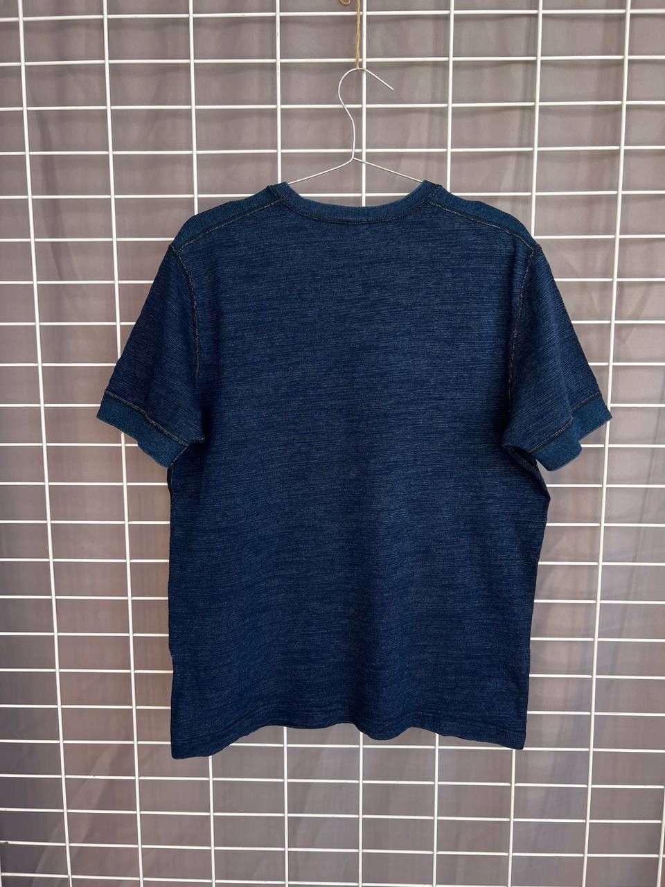 Pure Blue Japan Pure Blue Japan Knitted Henley T-Shirt Mens Size 3 or M/L Size US L / EU 52-54 / 3 - 7 Thumbnail