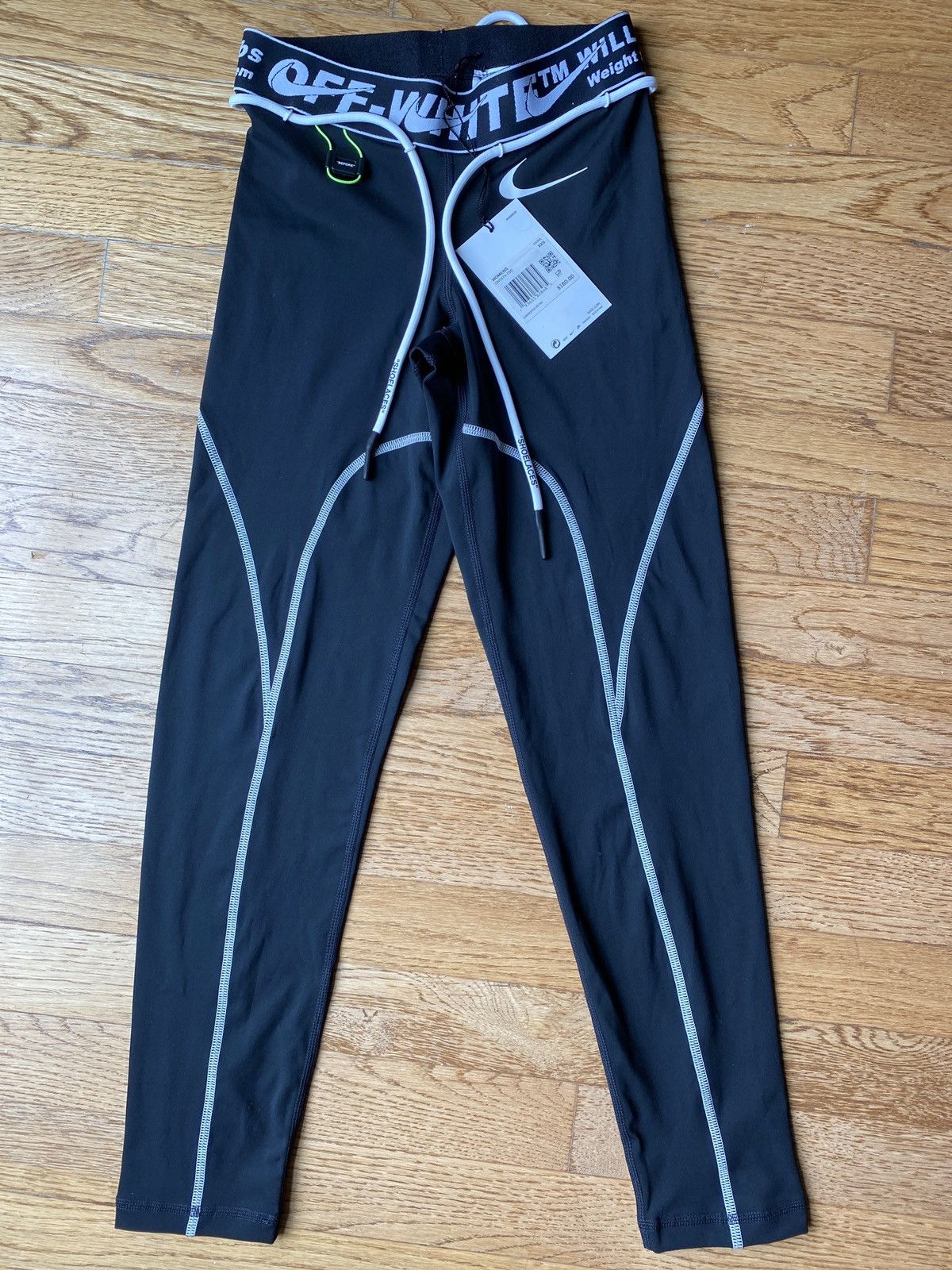 image of Off-White Nike Pros Tights Women Xxs in Black (Size 22)