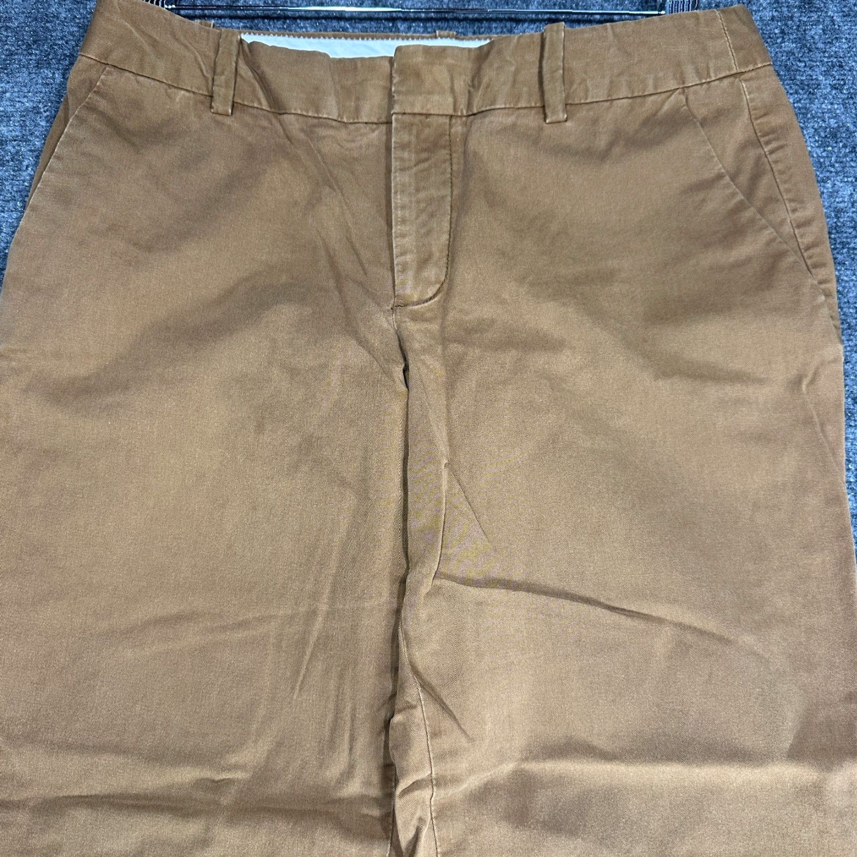 Eddie Bauer Eddie Bauer Pants Womens 6 Brown Cotton Stretch Ankle Flat Front Pockets Slim Tapered Inseam 24.5" Casual Classic Modern Mens Womens Girls Size 28" / US 6 / IT 42 - 3 Thumbnail