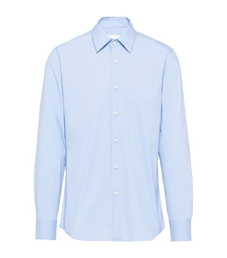 Prada Stretch Cotton Shirt Size US M / EU 48-50 / 2 - 1 Thumbnail