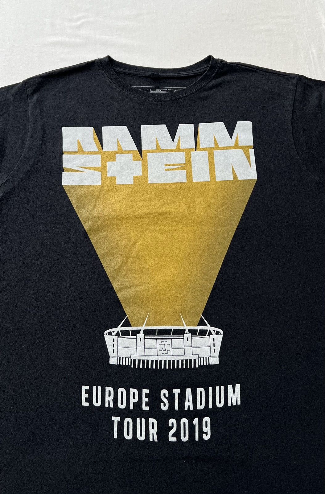 Band Tees Vintage 2019 Rammstein Tour Metal Band Black T-shirt Size US M / EU 48-50 / 2 - 3 Thumbnail