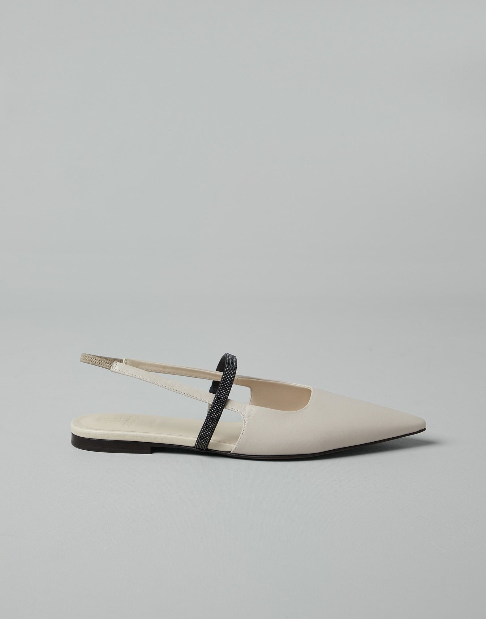 Brunello Cucinelli o1la1rc1a0325 Ballet Flats in White Size US 7 / IT 37 - 4 Thumbnail