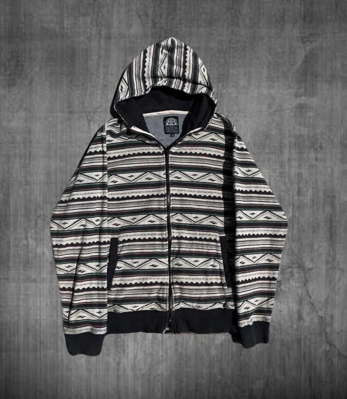 If Six Was Nine 2000s Japanese archive Tribal Pattern Zip-Up Hoodie Y2K Size US S / EU 44-46 / 1 - 1 Thumbnail