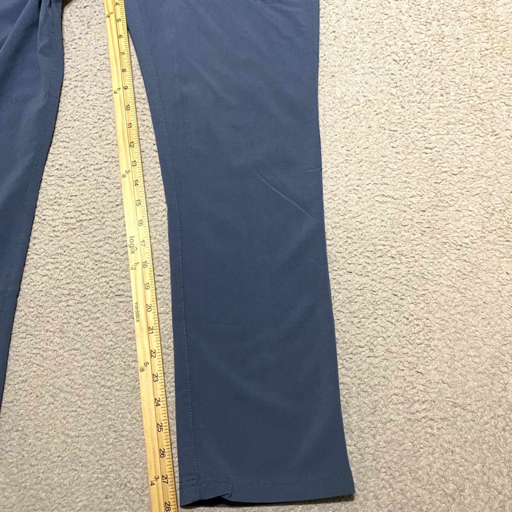 Vintage Tasc Pants Blue Straight Mid Chino Regular 32x30 Mens Slim Pocket Logo Button Inseam 28in Size US 32 / EU 48 - 6 Thumbnail