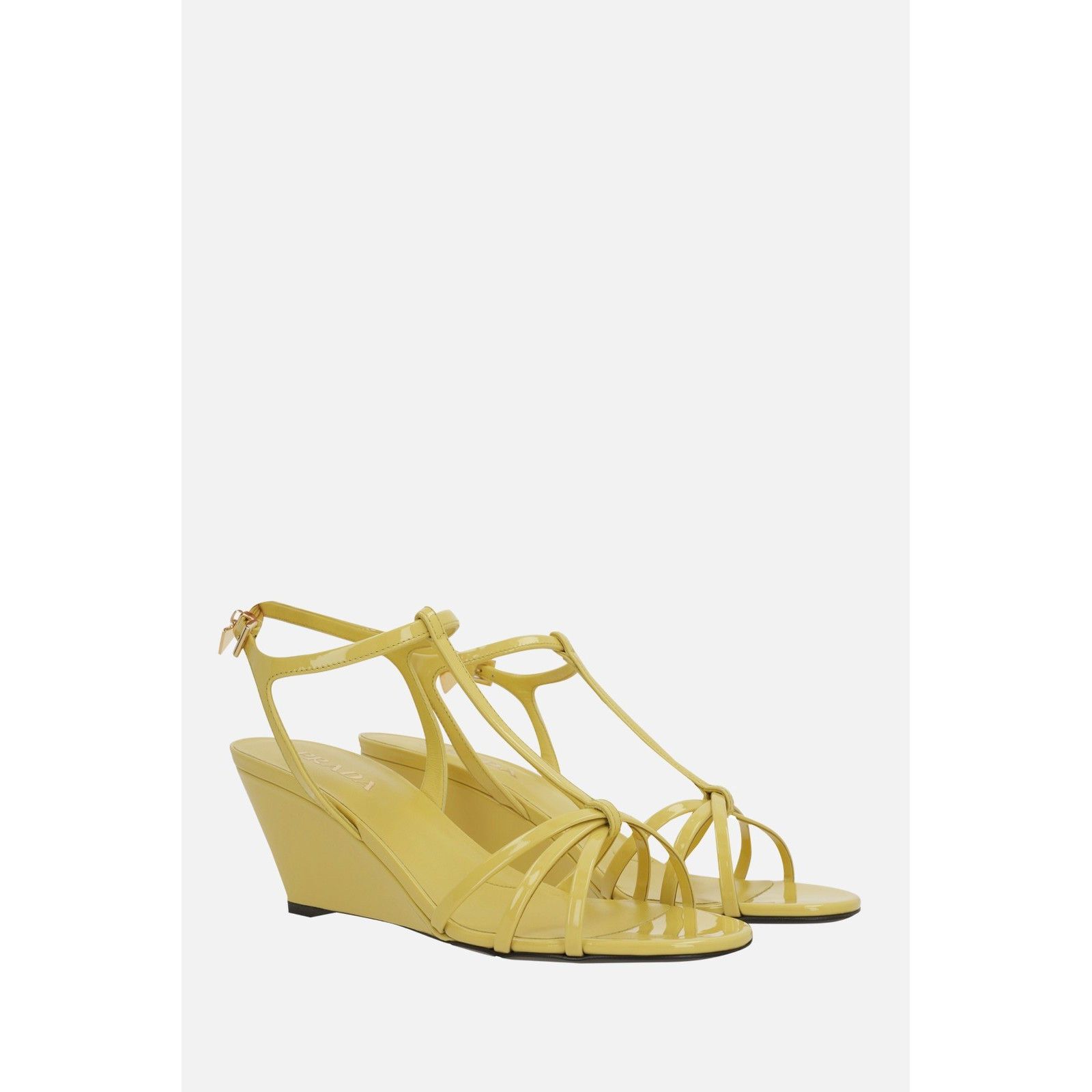 Prada PRADA $1320 Pineapple Patent Leather Sandals New & Authentic Size US 7.5 / IT 37.5 - 2 Thumbnail