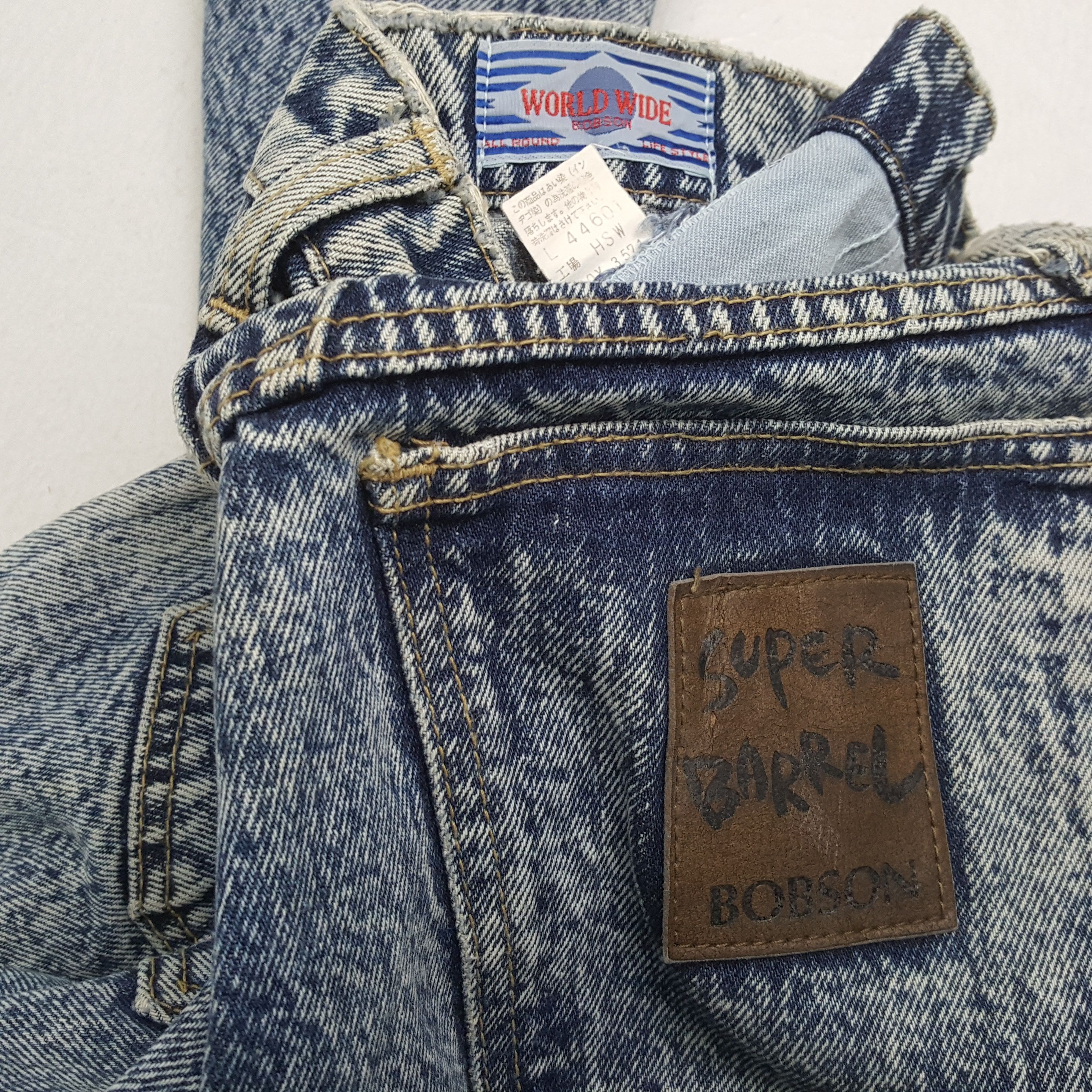 Vintage Vintage SUPER BARREL BOBSON American Style Denim Jeans Size US 30 / EU 46 - 14 Thumbnail