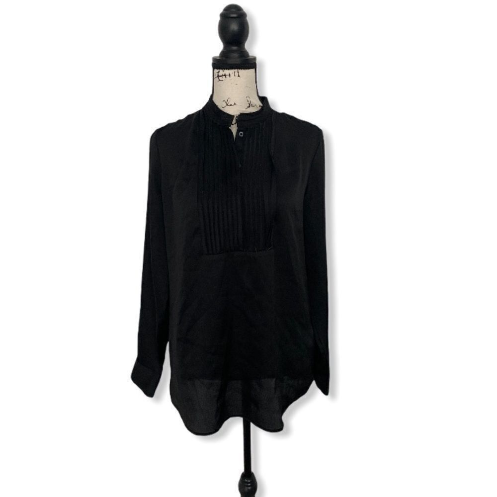 Banana Republic Banana Republic Women’s Size S Black Lightweight Blouse Plea Size S / US 4 / IT 40 - 2 Thumbnail