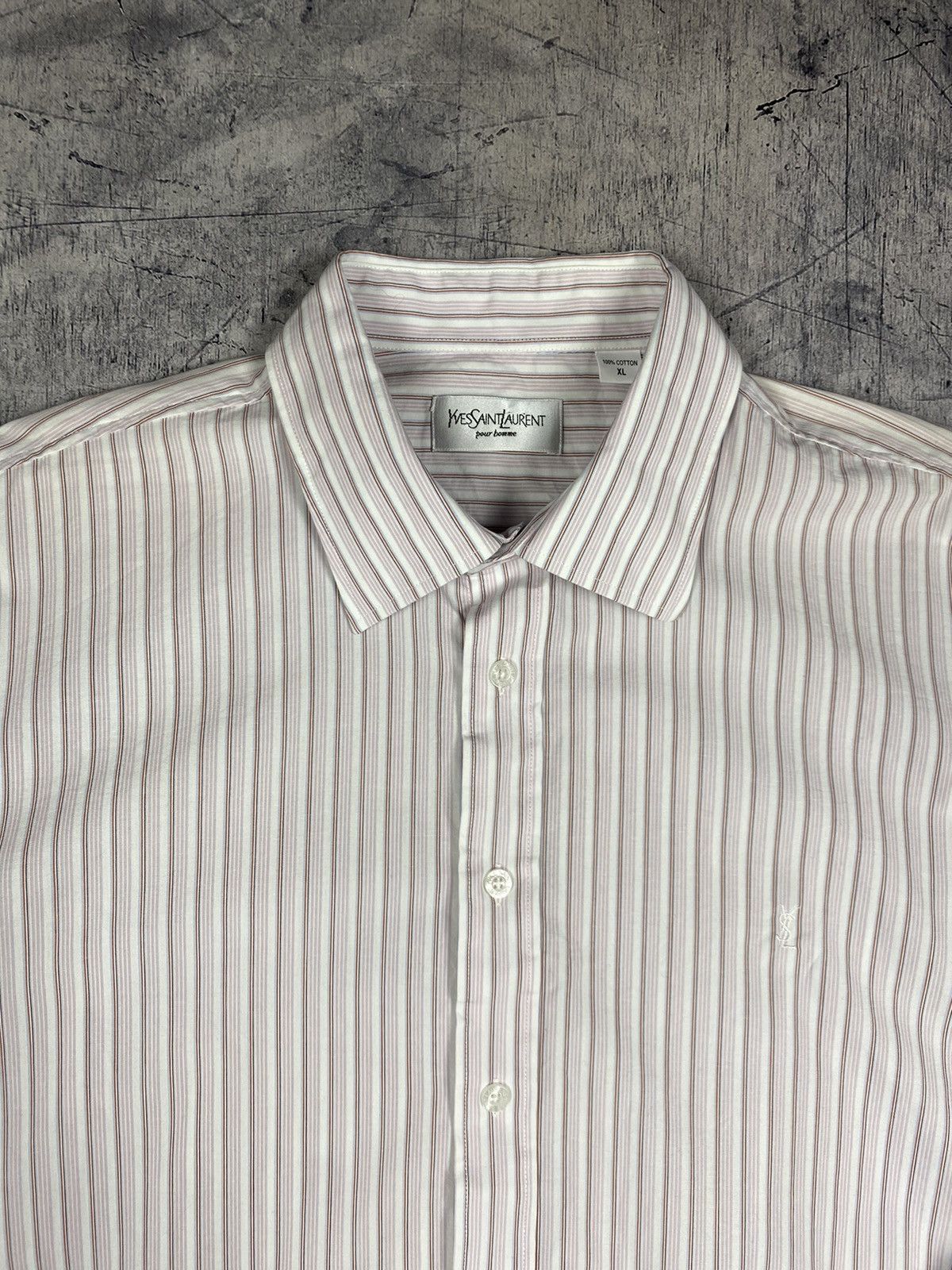Vintage Vintage Yves Saint Laurent Button Up Shirt Size XL Size US XL / EU 56 / 4 - 6 Thumbnail