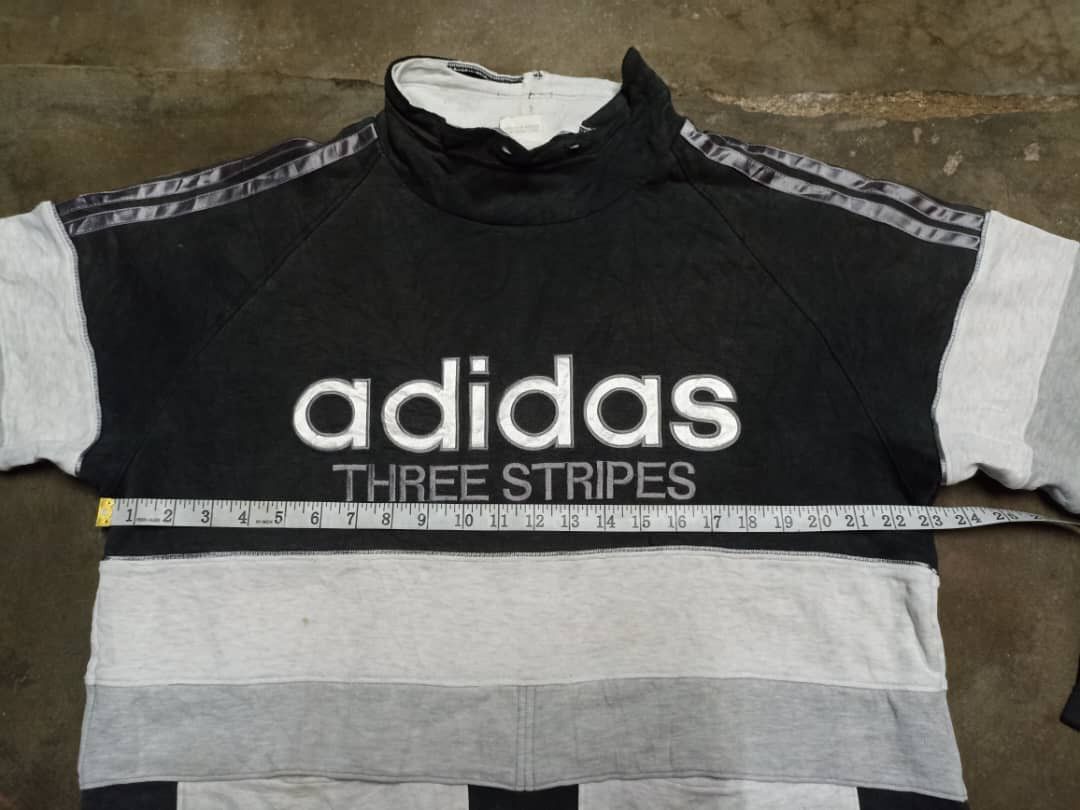 Adidas Vintage Adidas Three Stripes Big Logo Anorak style Size US L / EU 52-54 / 3 - 16 Thumbnail