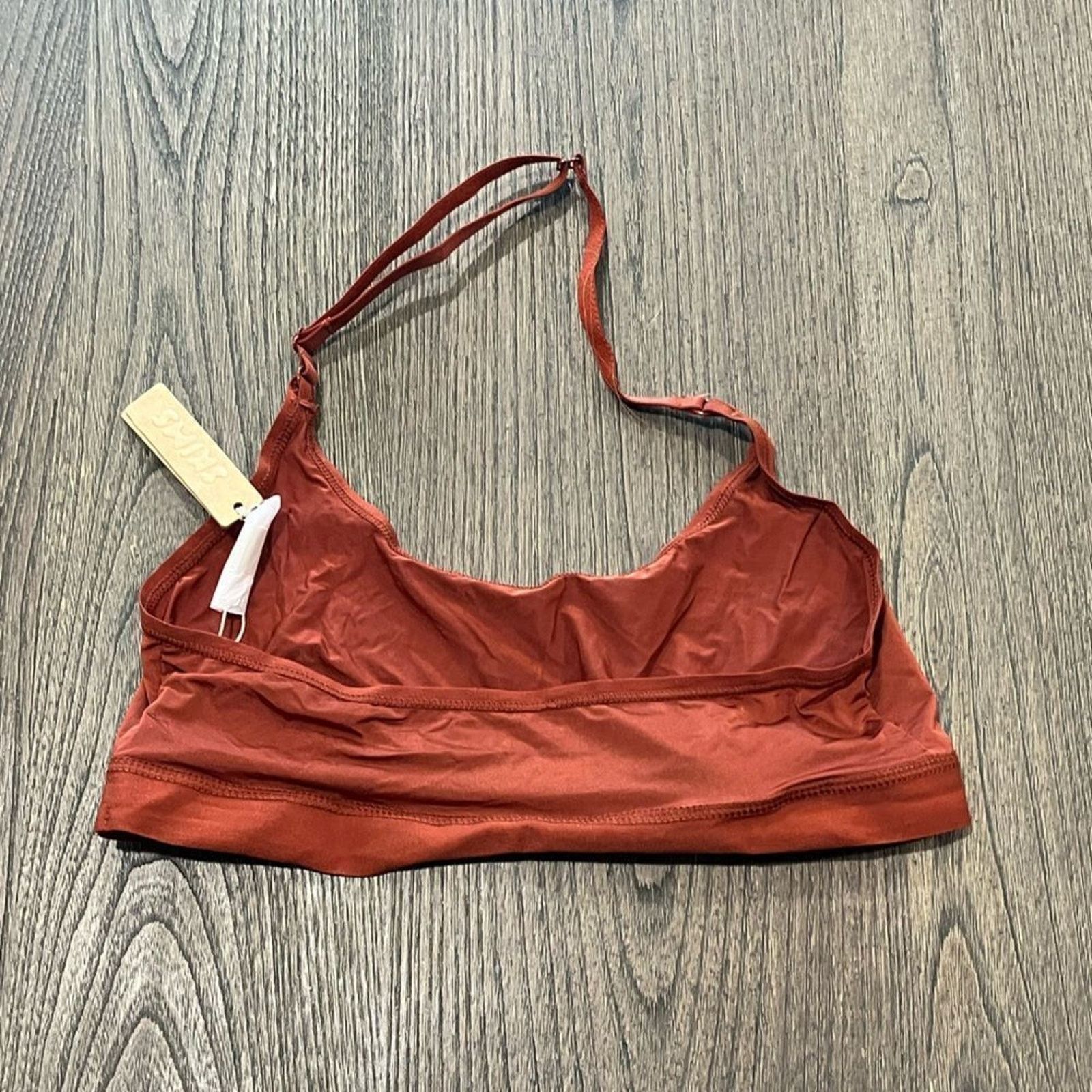 SKIMS NWT Skims Jelly Sheer Scoop Halter Bralette Saffron Sz XXS Size ONE SIZE - 4 Thumbnail