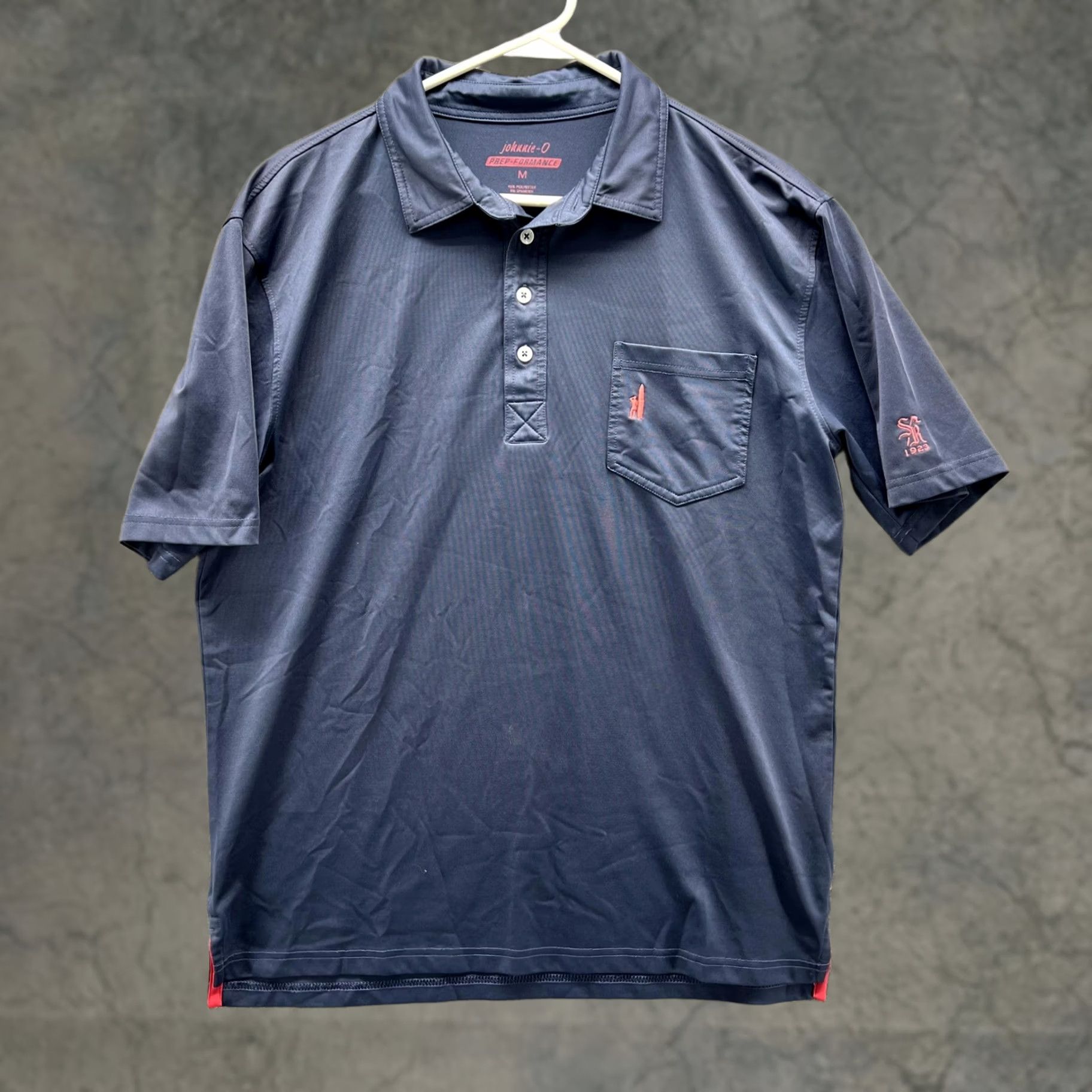 johnnie-O johnnie-O Polo Shirt Mens M Blue Prep-Formance Golf Stretch Polo Shirt Short Sleeve Moisture Wicking Embroidered Logo Ladies? Size US M / EU 48-50 / 2 - 1 Thumbnail