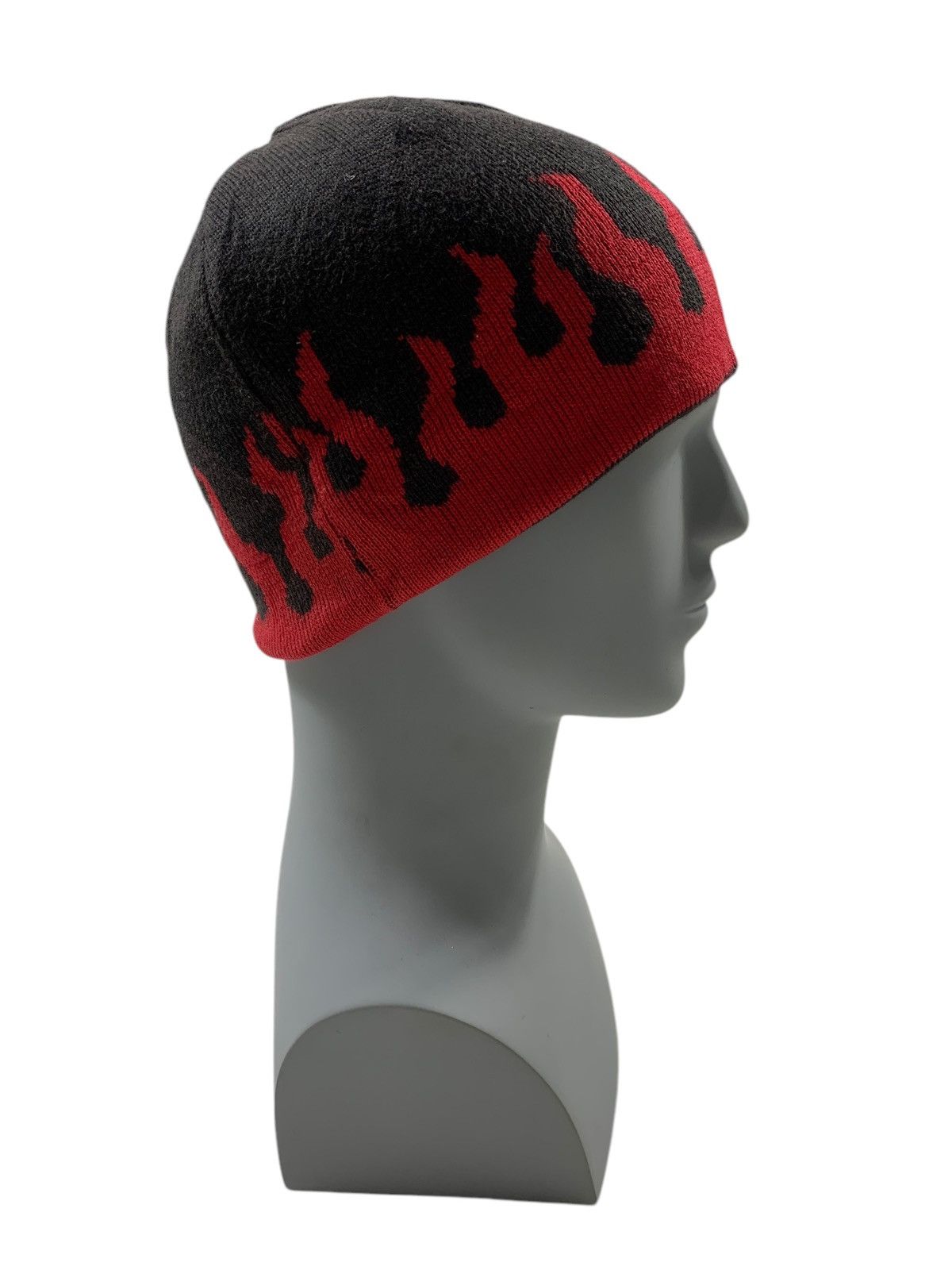 Japanese Brand REVERSIBLE punk Bondage Style Beanie Hats RARE Size ONE SIZE - 2 Thumbnail