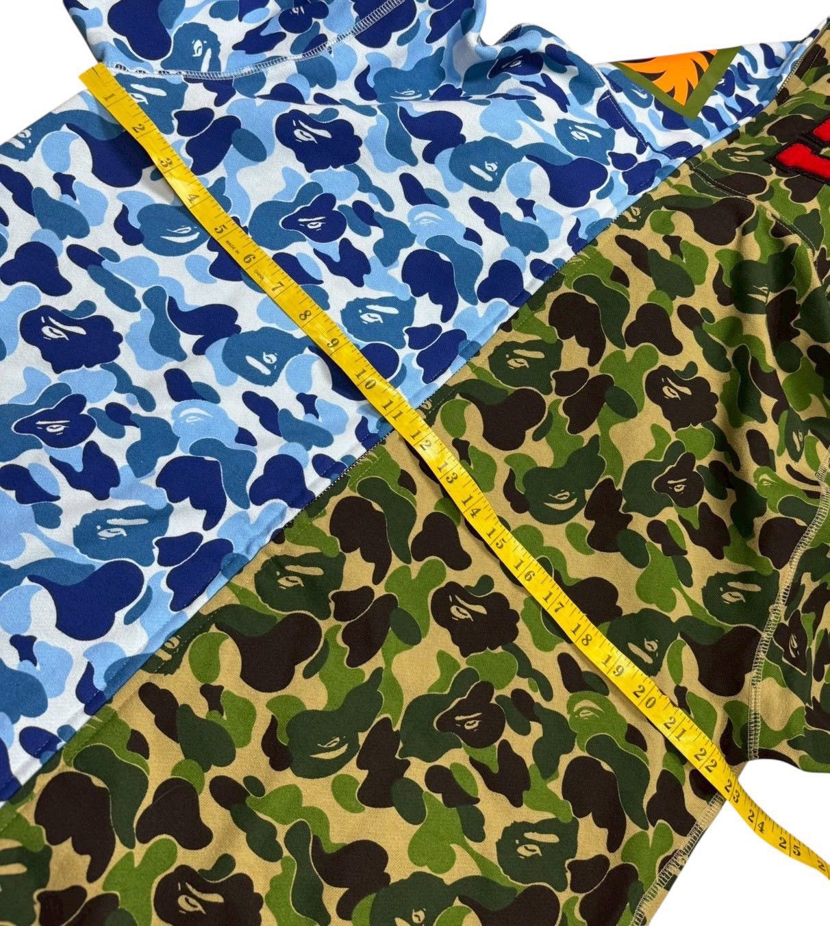 Bape BAPE Shark ALL Zip Hoodie green blue camo Size US XXL / EU 58 / 5 - 5 Thumbnail