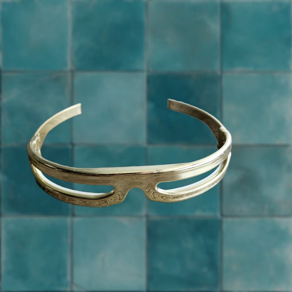 Vintage VINTAGE Superhero Glasses Plastic Wrap Around Gold One Size Regular Adults/Boys/Girls? Size ONE SIZE - 1 Thumbnail