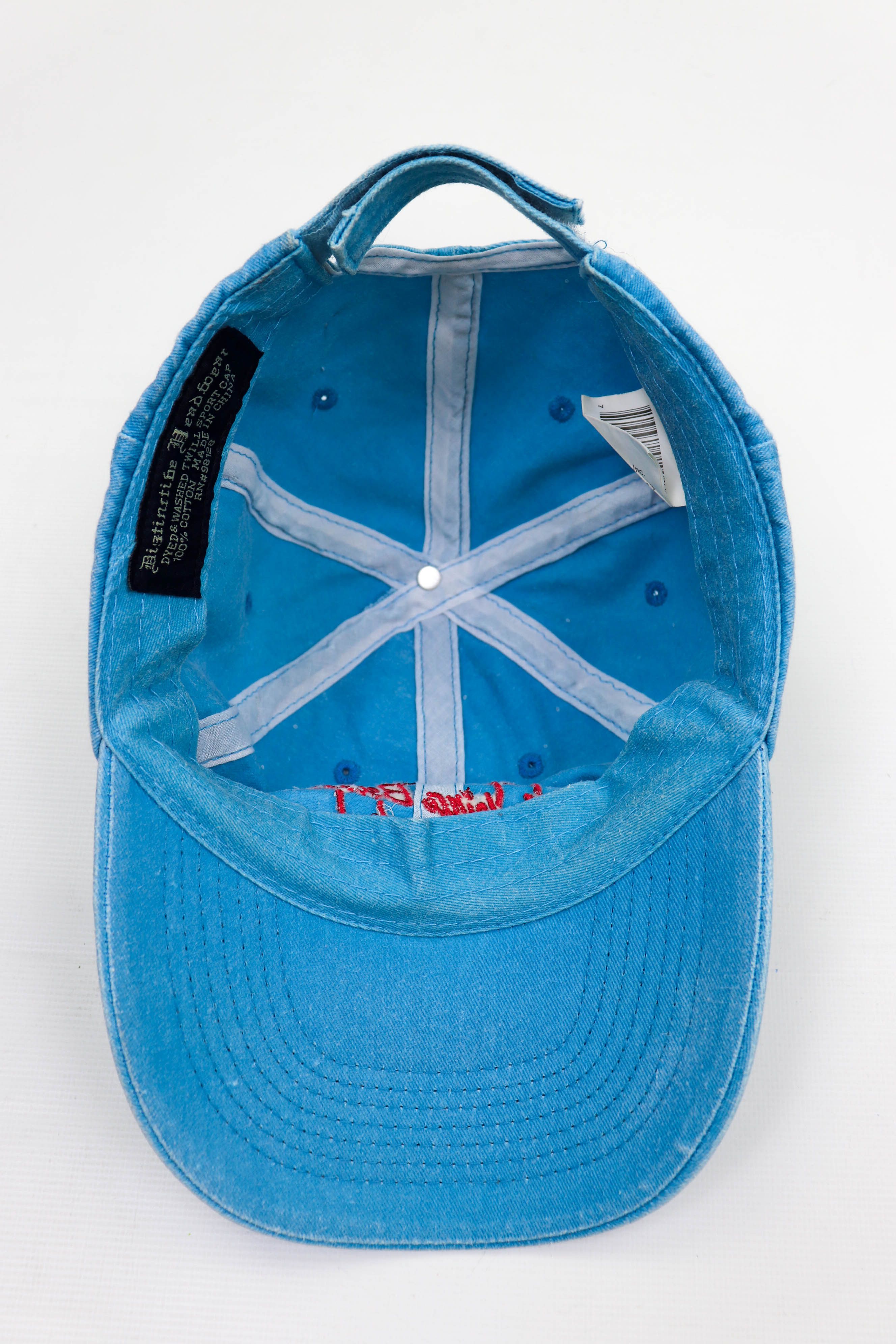 Other Vintage Sun Faded Blue Madeira Beach FLORIDA Logo Cap Size ONE SIZE - 10 Thumbnail