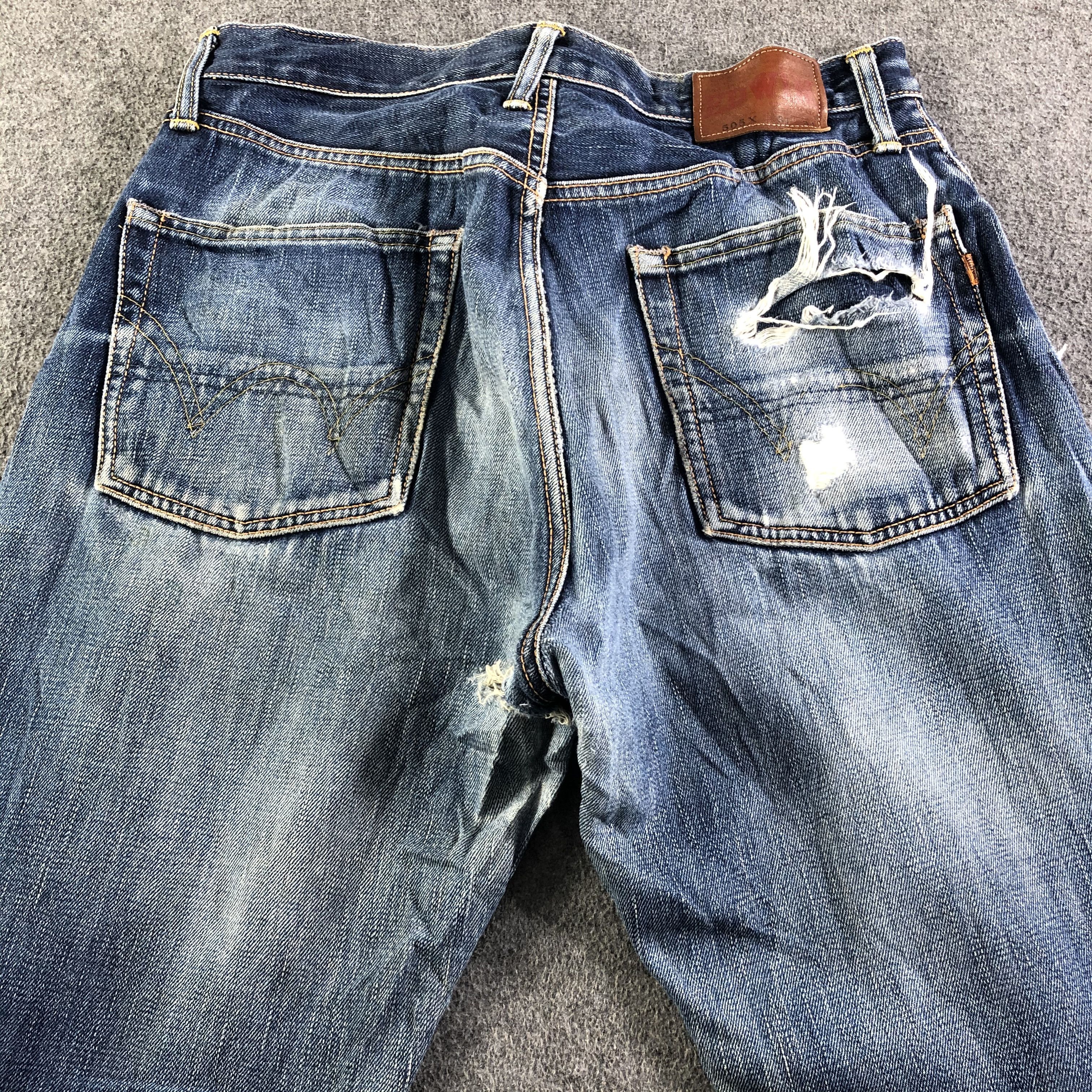 Edwin Vintage Blue Wash Edwin 505x Jeans-J3599 Size US 31 - 4 Thumbnail