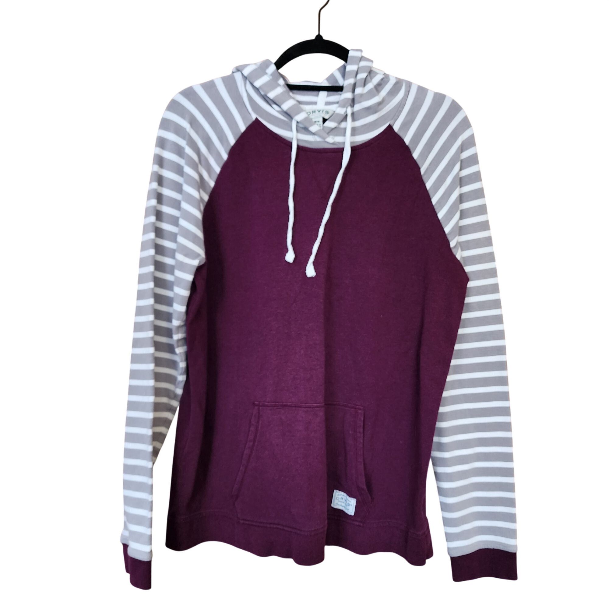 Orvis Orvis Pullover Kangaroo Pocket Camp Hike Burgundy Striped Sl Size M / US 6-8 / IT 42-44 - 1 Thumbnail