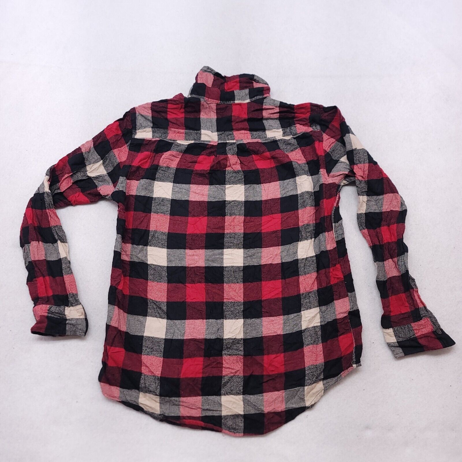 Croft & Barrow Croft & Barrow Gingham Flannel Shirt Mens Size S Red Black Size US S / EU 44-46 / 1 - 10 Thumbnail