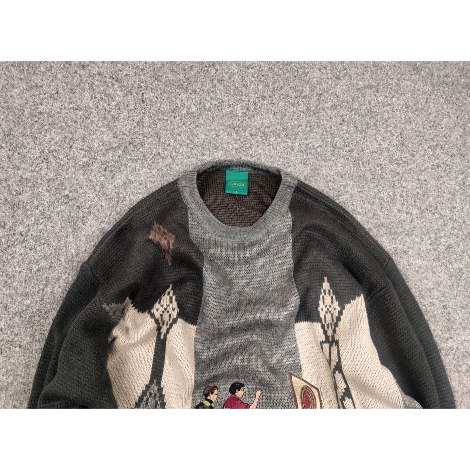 Logo 7 VINTAGE 90s Canda Sweater Embroidered Logo Japan Style Size US L / EU 52-54 / 3 - 4 Thumbnail