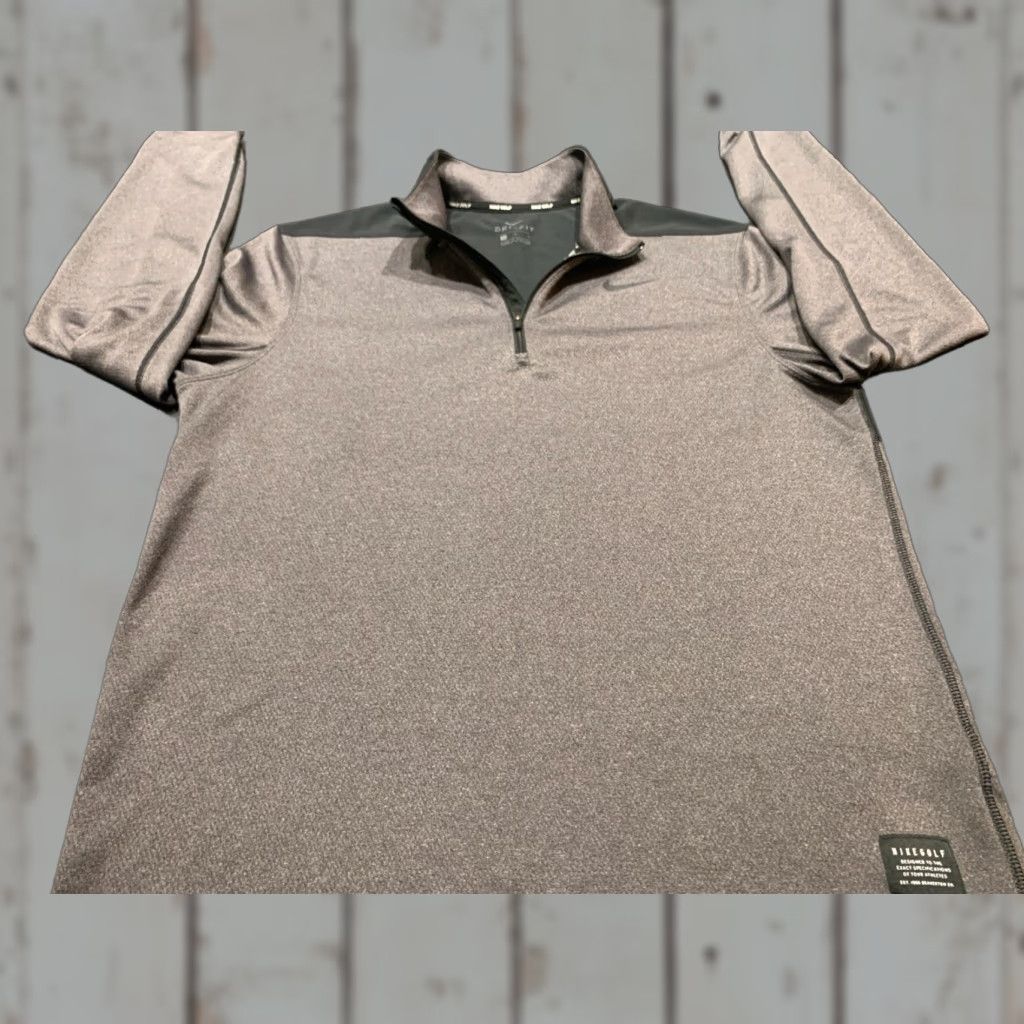 Nike Nike Dri-FIT Golf 1/4 Zip Pullover Jacket Men Medium Grey Athletic CrossFit Spring Fall Winter Size US M / EU 48-50 / 2 - 1 Thumbnail