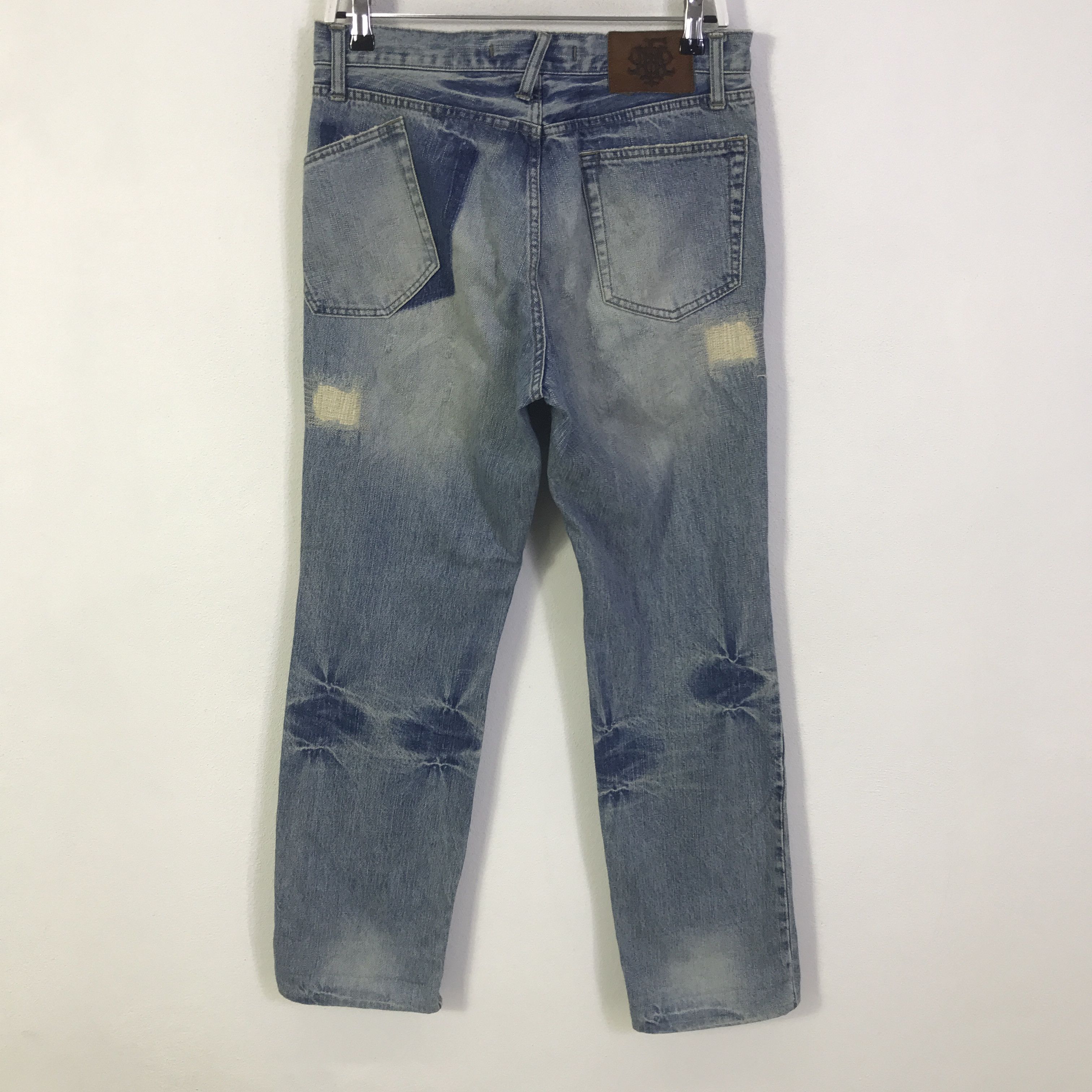PPFM PPFM Japan Design distressed jeans Pants K130B17 Size US 32 / EU 48 - 4 Thumbnail