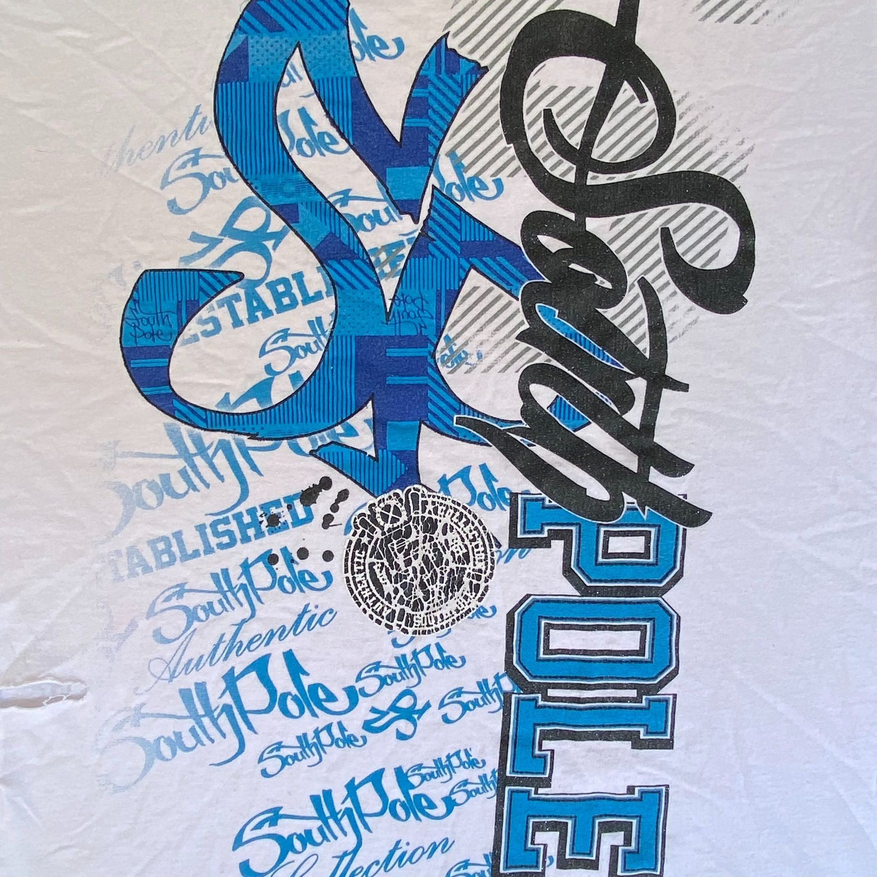 Southpole Vintage Y2K SouthPole Logo Shirt 2000s Hip Hop Skater Tee Size US XL / EU 56 / 4 - 3 Thumbnail
