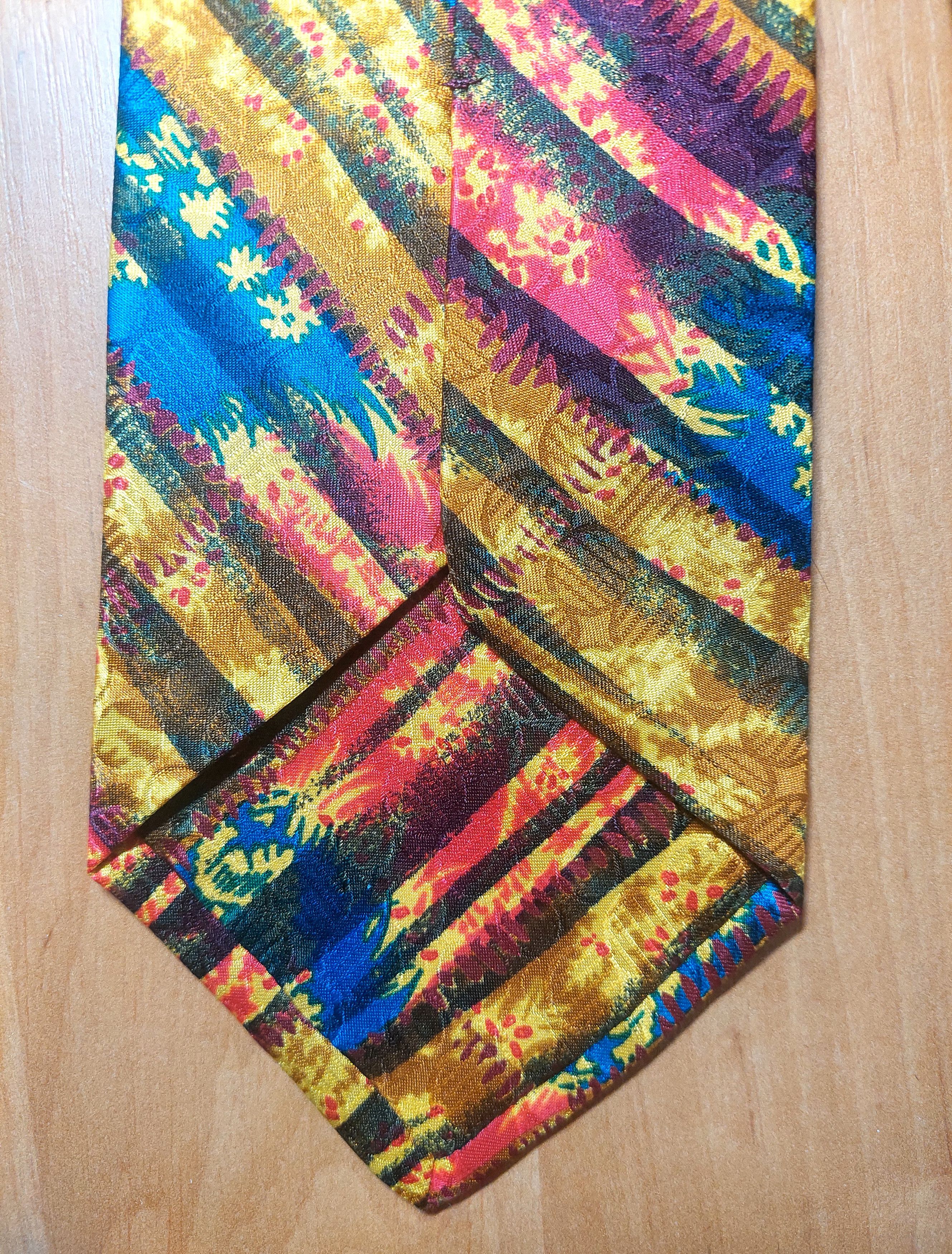 Santostefano Santostefano Italo Ferretti Silk Tie Multicolor Pattern Size ONE SIZE - 6 Thumbnail
