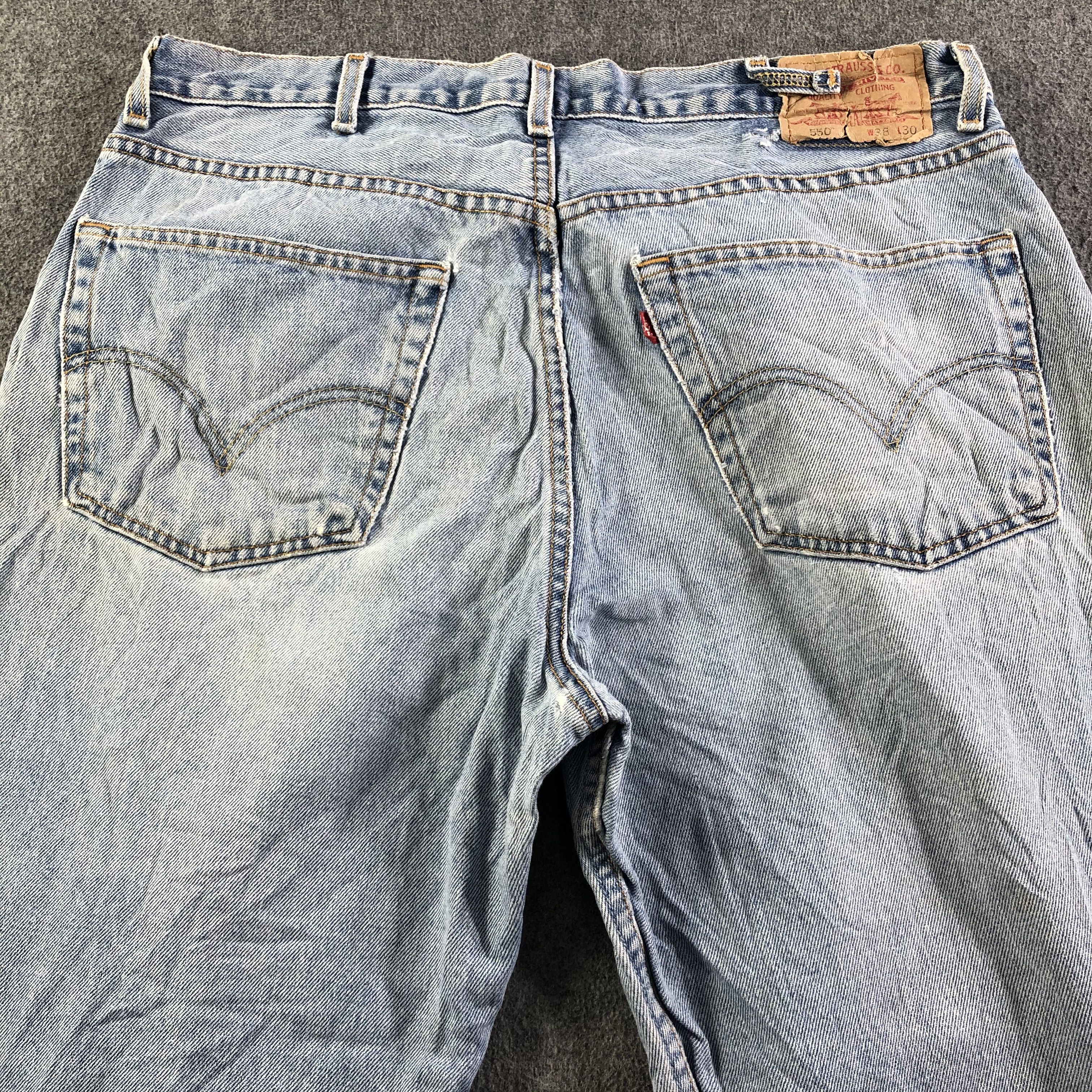 Levi's Vintage Light Wash Levis 550 Jeans-J3347 Size US 37 - 4 Thumbnail