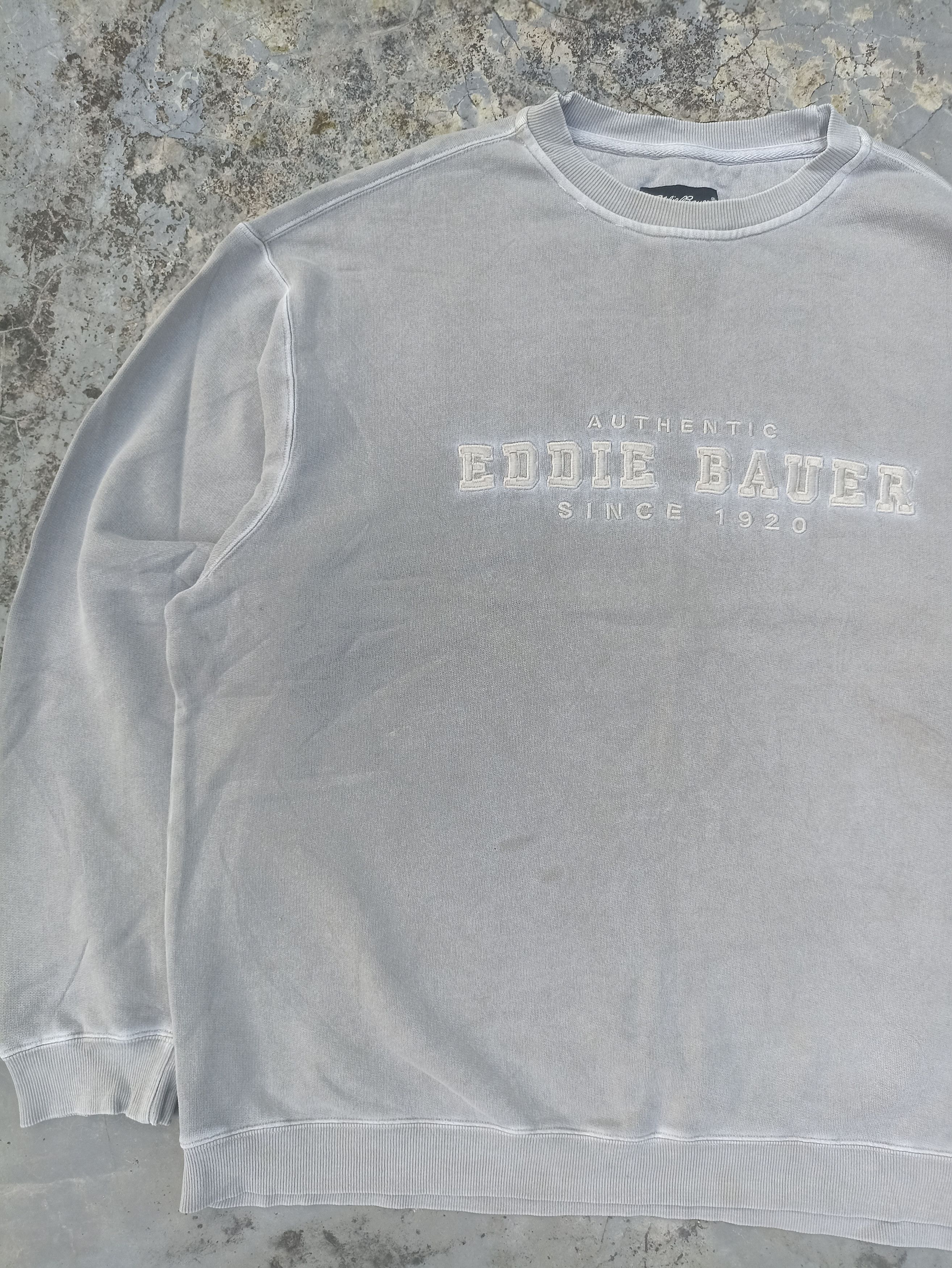 Eddie Bauer Vintage 90s Vtg Eddie Bauer sweatshirt spell out embroidery Size US XL / EU 56 / 4 - 4 Thumbnail