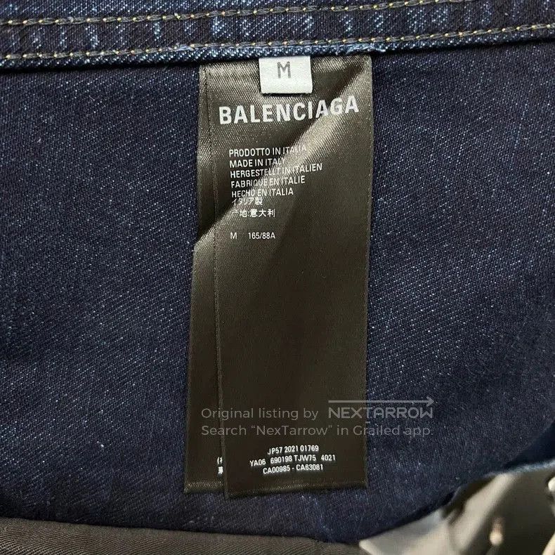 Balenciaga Balenciaga Paris Limited Denim Jacket. Size US M / EU 48-50 / 2 - 6 Thumbnail
