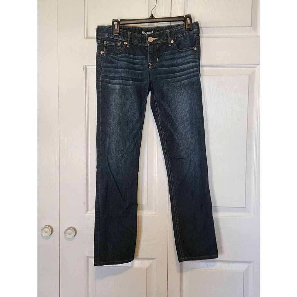 Express Express Dark Jeans Size 26" / US 2 / IT 38 - 2 Thumbnail