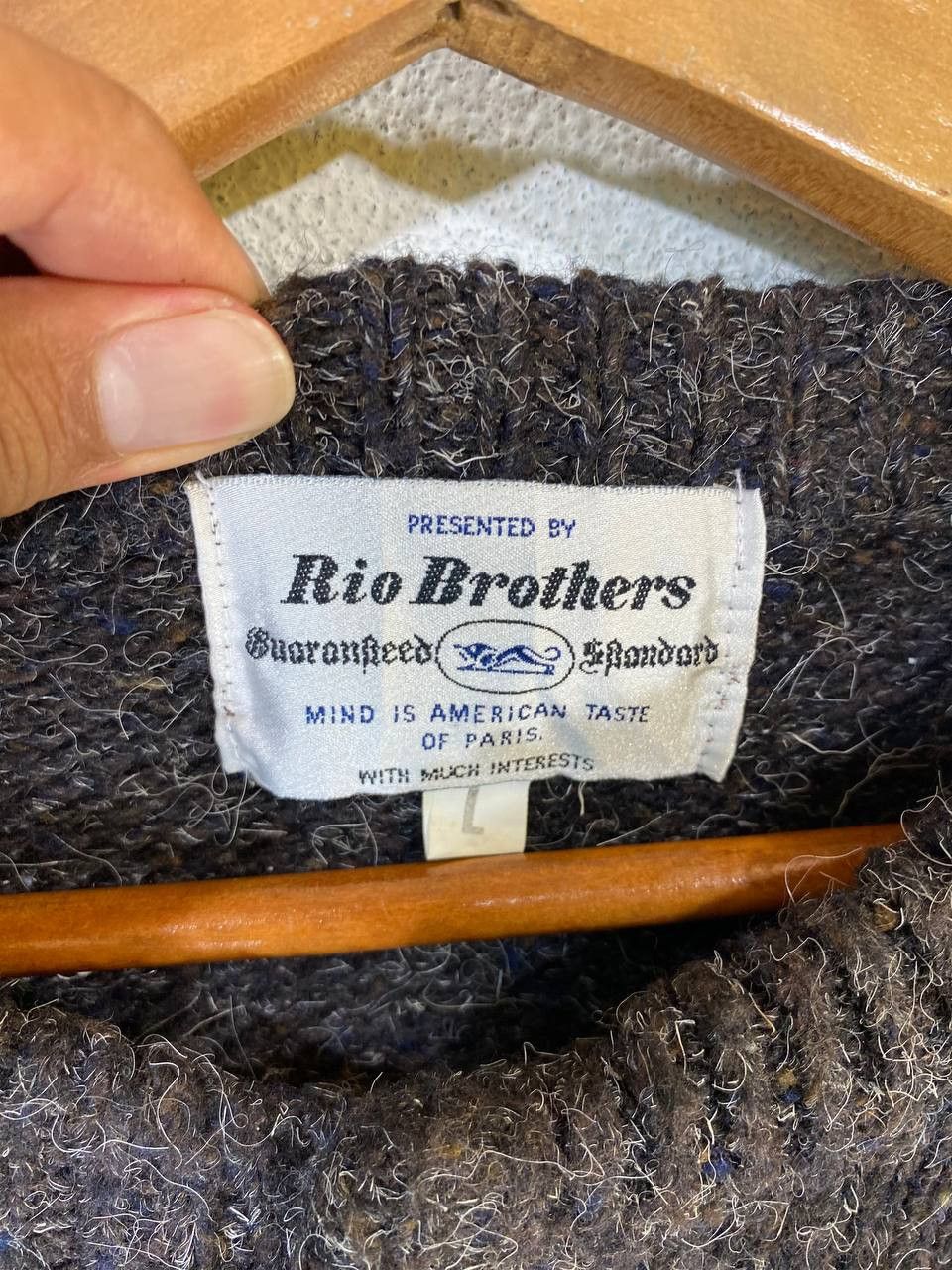 Vintage vintage rio brothers wool sweater nice design Size US L / EU 52-54 / 3 - 3 Thumbnail