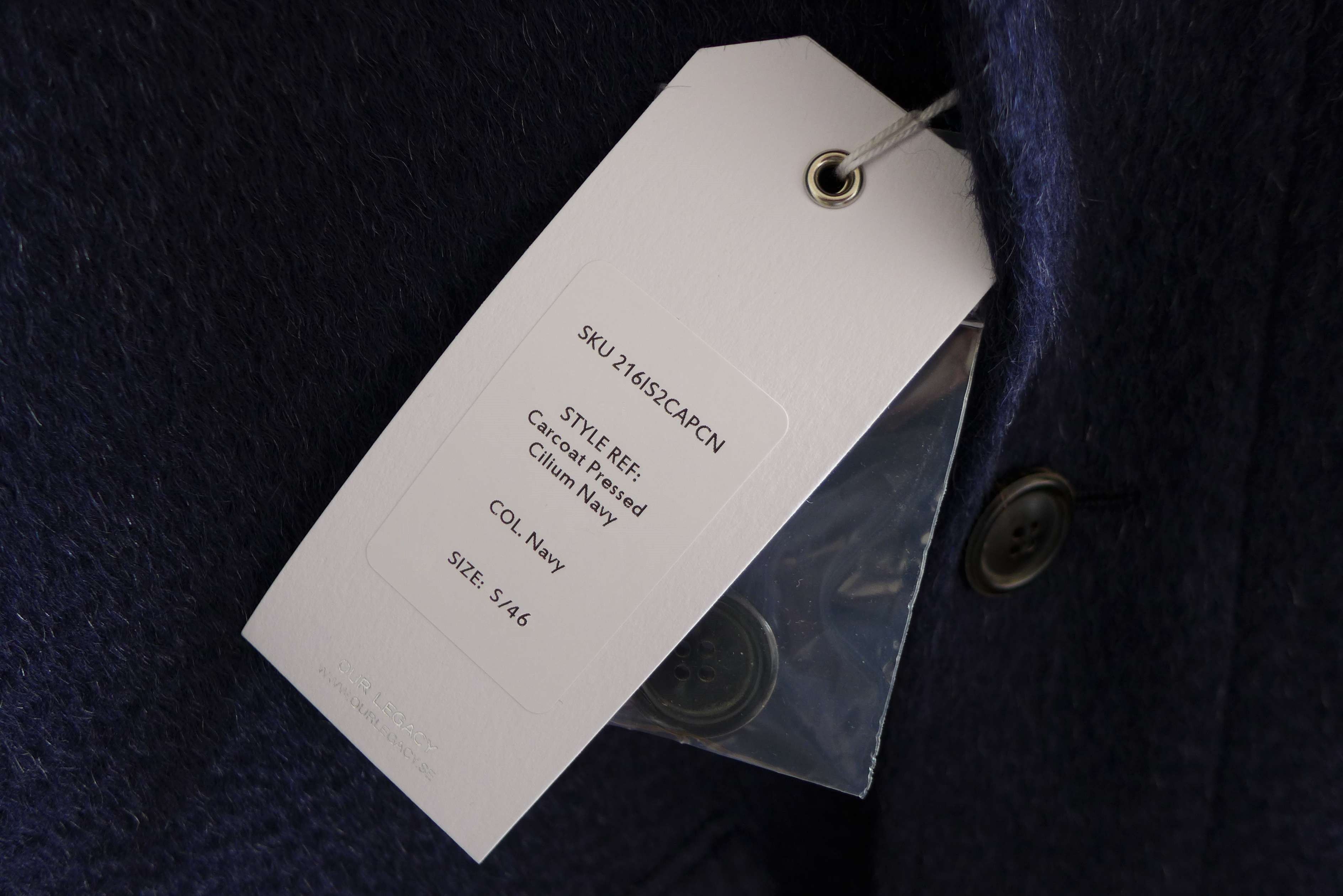Our Legacy Our Legacy Car Coat - Pressed Cilium Navy Size US S / EU 44-46 / 1 - 9 Thumbnail