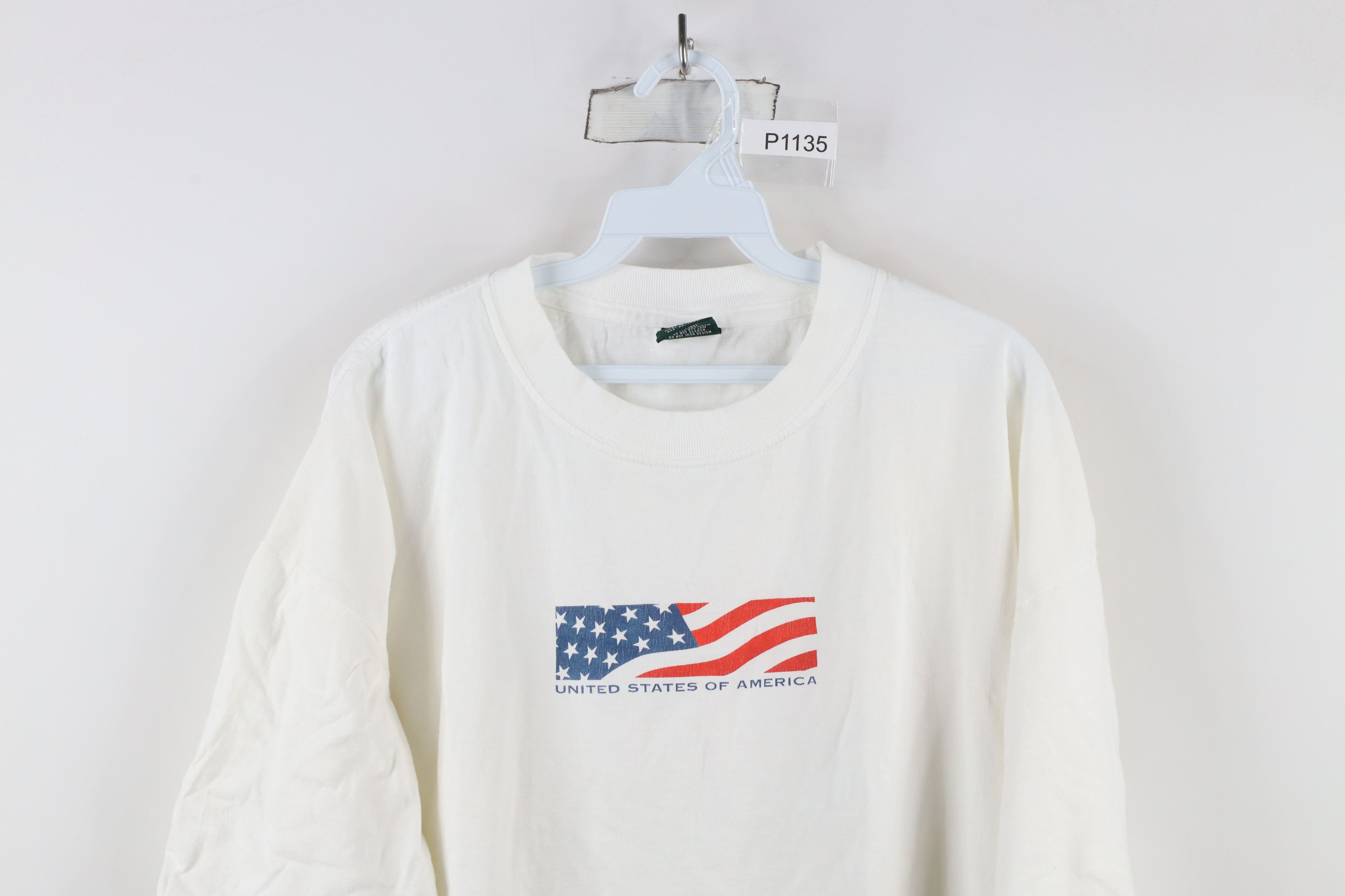 Vintage Vintage 90s Streetwear Logo United States of America T-Shirt Size US XXL / EU 58 / 5 - 2 Thumbnail